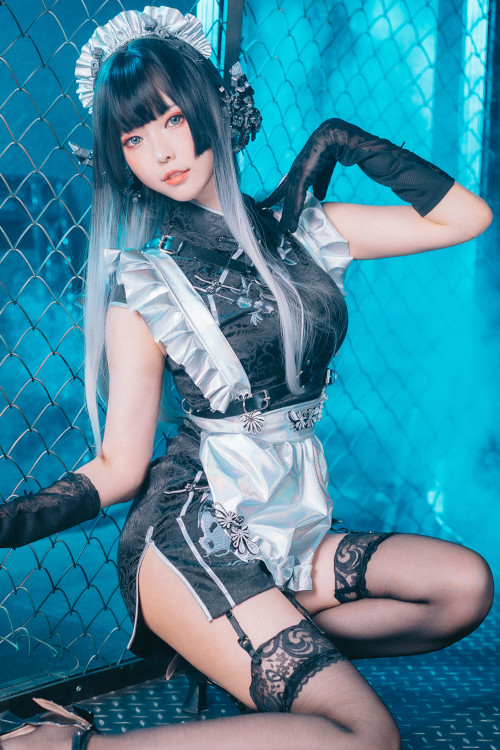 Cosplay ElyEE子 賽博女僕 Melanite黑榴石