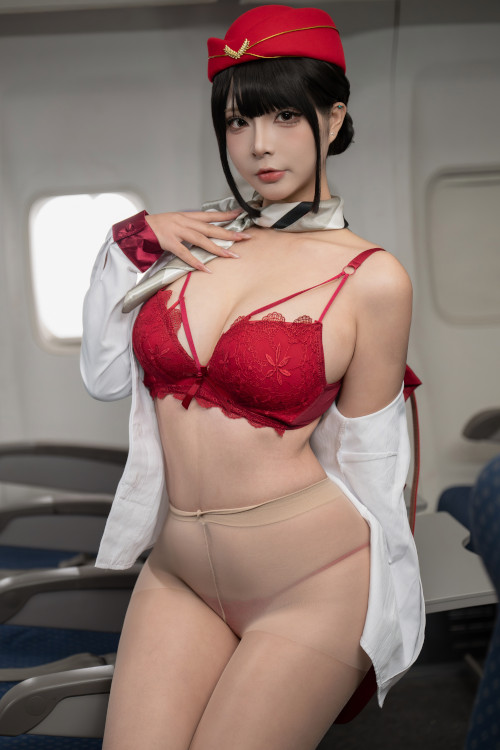 Cosplay Yuuhui玉汇 升舱服务空姐 Set.01