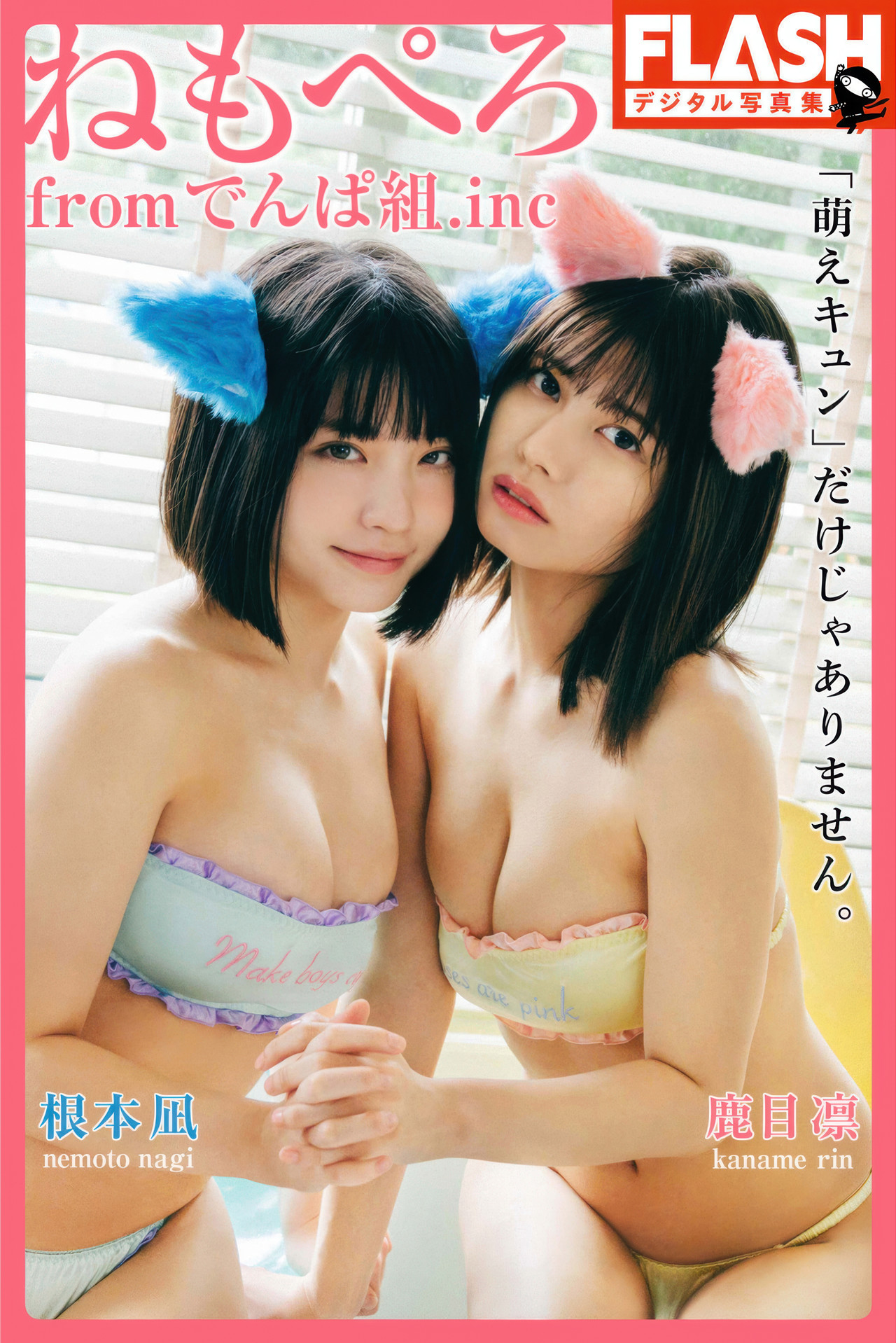 Nemoto Nagi 根本凪, Rin Kaname 鹿目凛, from でんぱ組.inc 写真集 ねもぺろ 「萌えキュン」 だけじゃありません。 Set.01