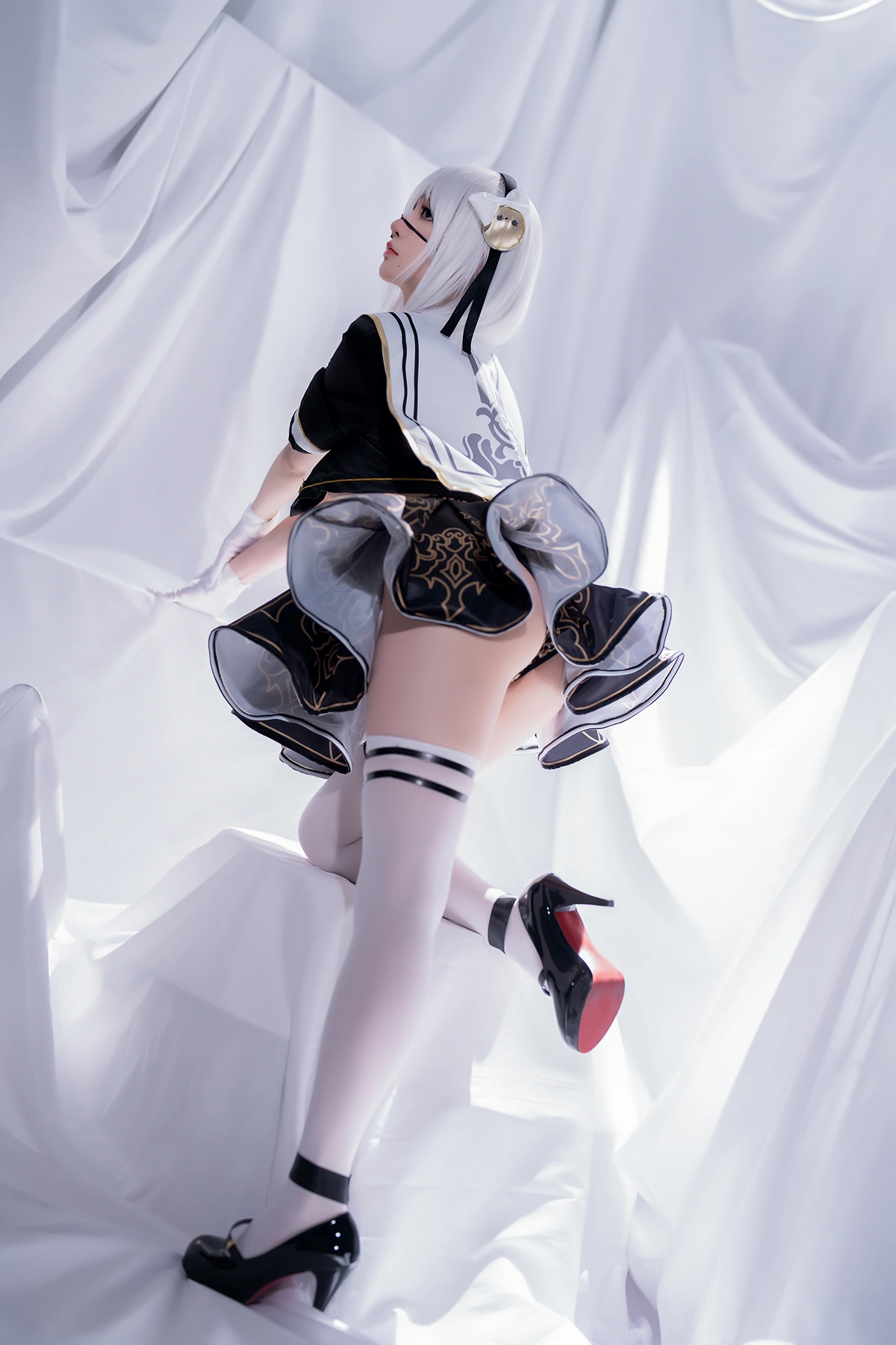 Cosplay 星之迟迟Hoshilily – 尼尔同人 2B学姐服 - P11