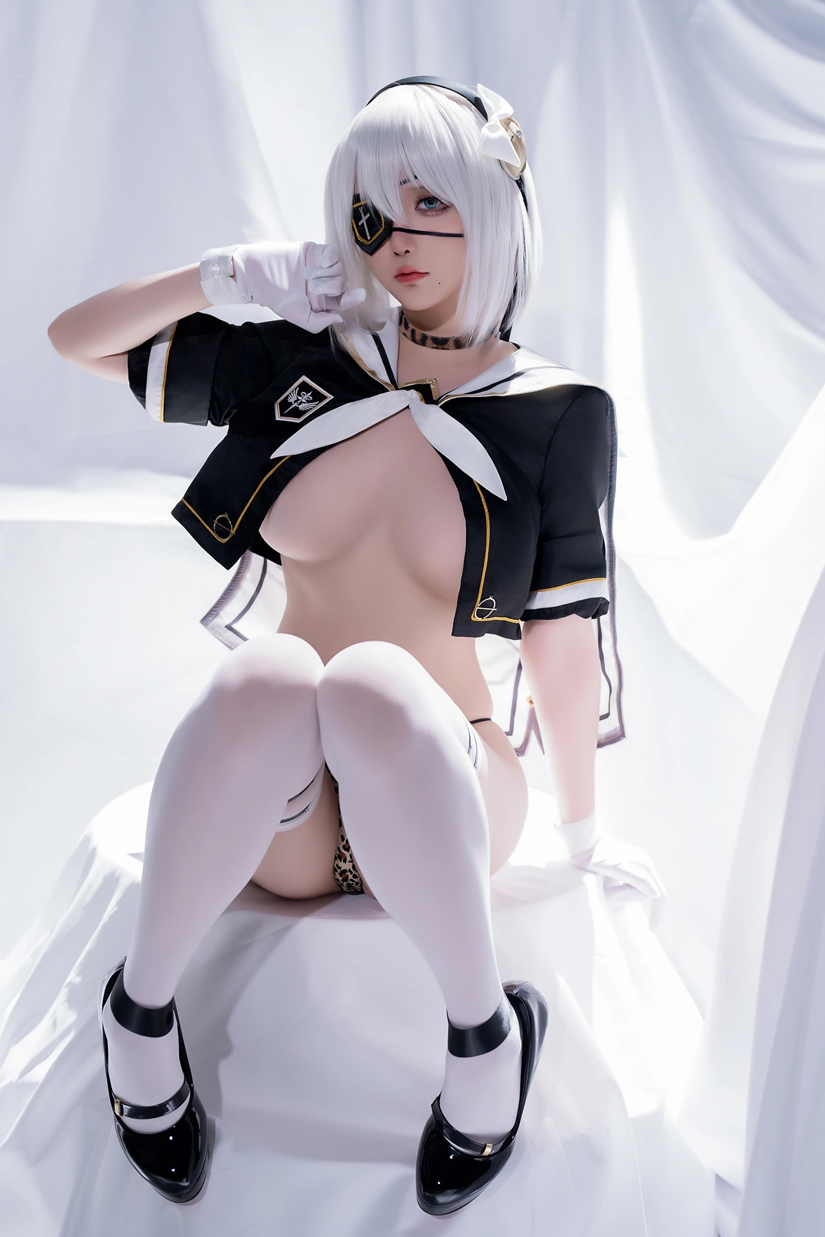 Cosplay 星之迟迟Hoshilily – 尼尔同人 2B学姐服 - P12