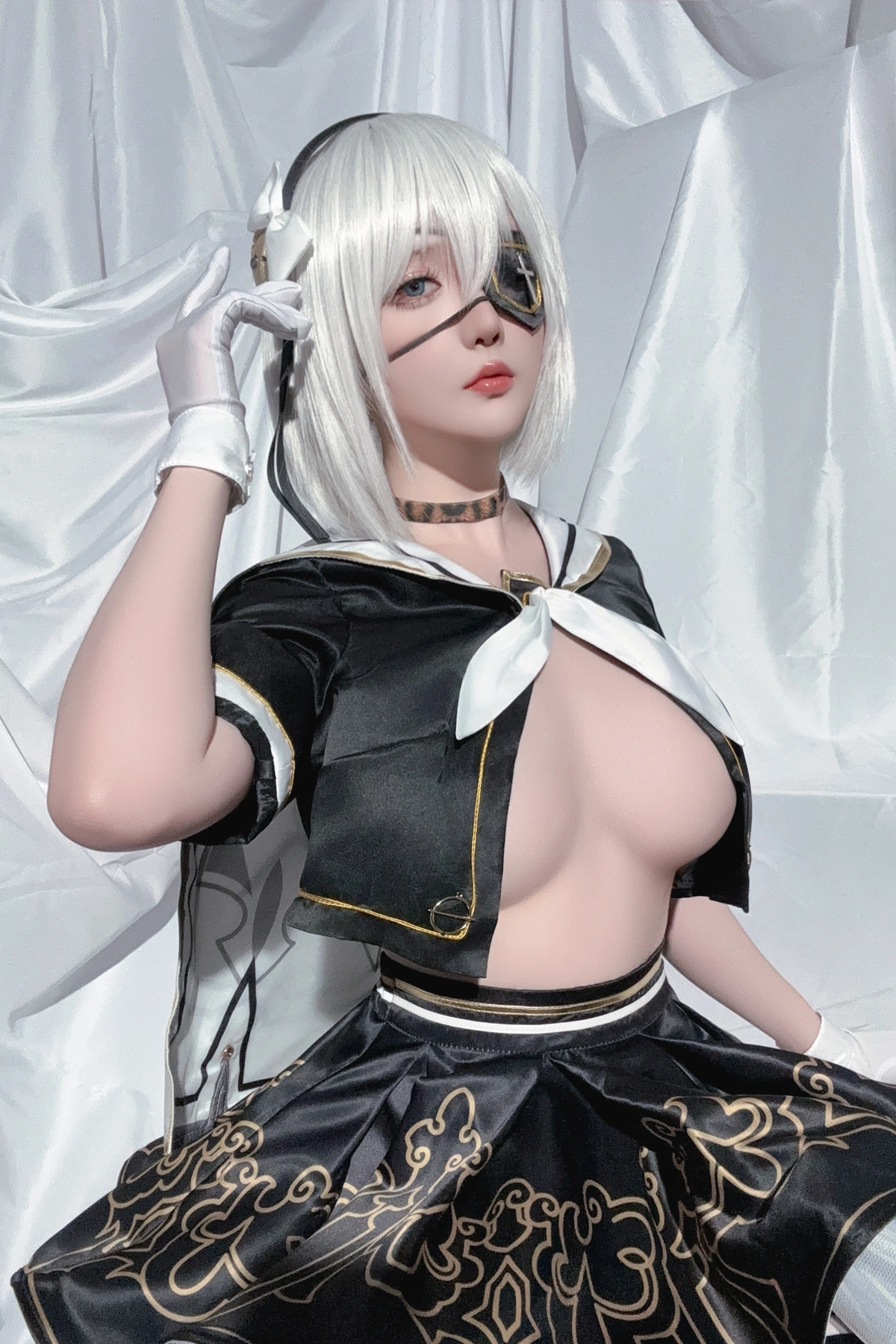 Cosplay 星之迟迟Hoshilily – 尼尔同人 2B学姐服 - P17