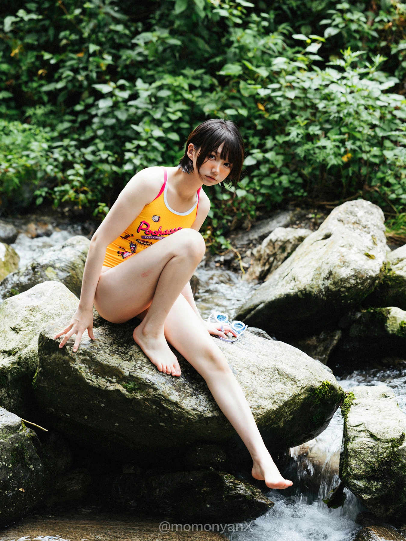Shizuku しずく, 写真集 Fantia 原魔物喵 「夏の小川」 Set.01 - P16
