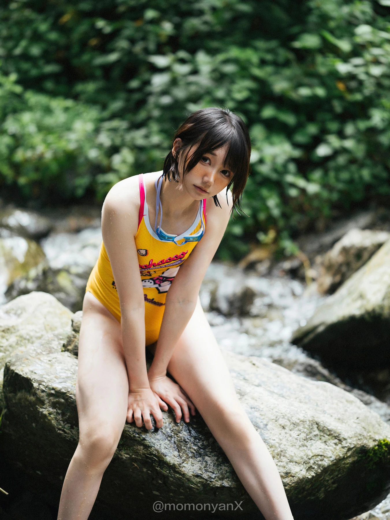 Shizuku しずく, 写真集 Fantia 原魔物喵 「夏の小川」 Set.01 - P26