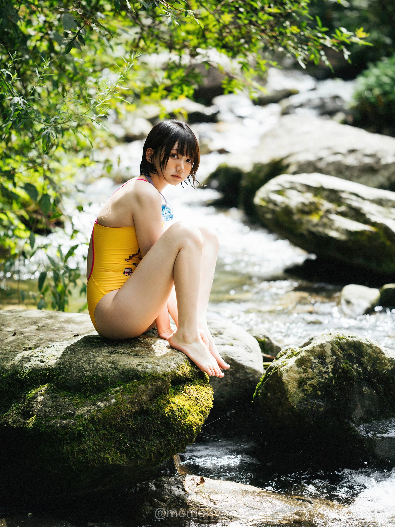 Shizuku しずく, 写真集 Fantia 原魔物喵 「夏の小川」 Set.01 - P28