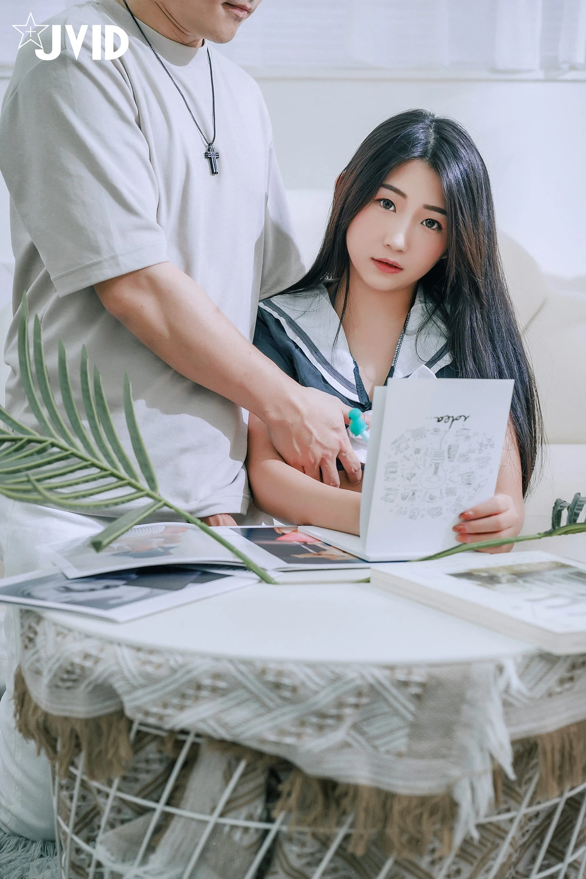 JVID 肉包Mini – 童颜巨乳女学生-色诱家教老师-用身体交换考题-老师揉捏着两颗软嫩乳房-第一视角口交乳夹性感摩擦诱惑 Set.01 - P8