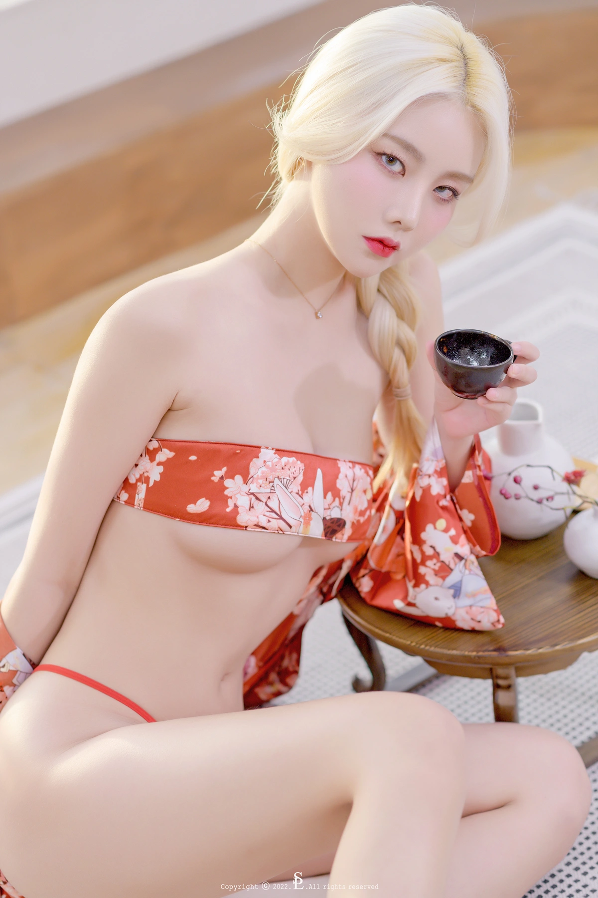 Yuna 유나, SAINT Photolife Vol.52 「Camellia」 - P45