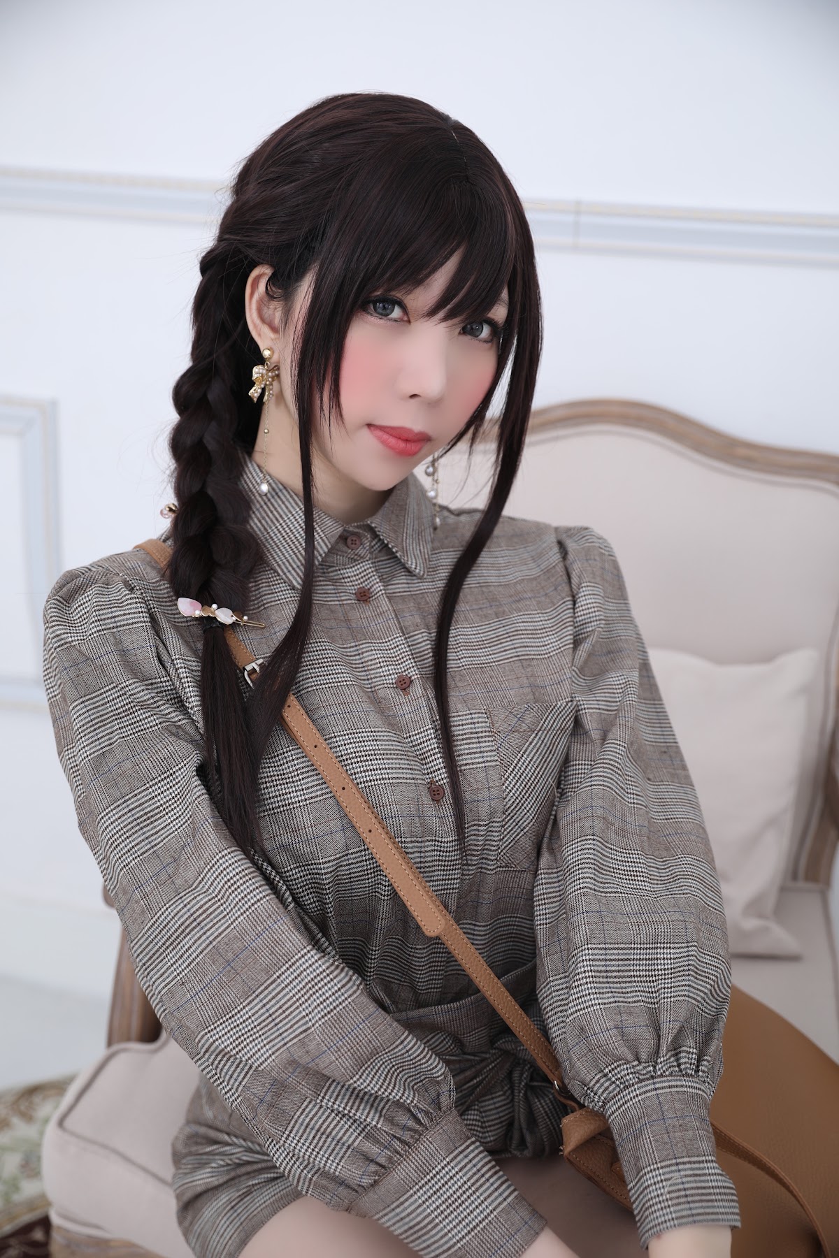 Coser@Kano Nozomi (鹿野希) Vol.04 格子衬衫 - P121