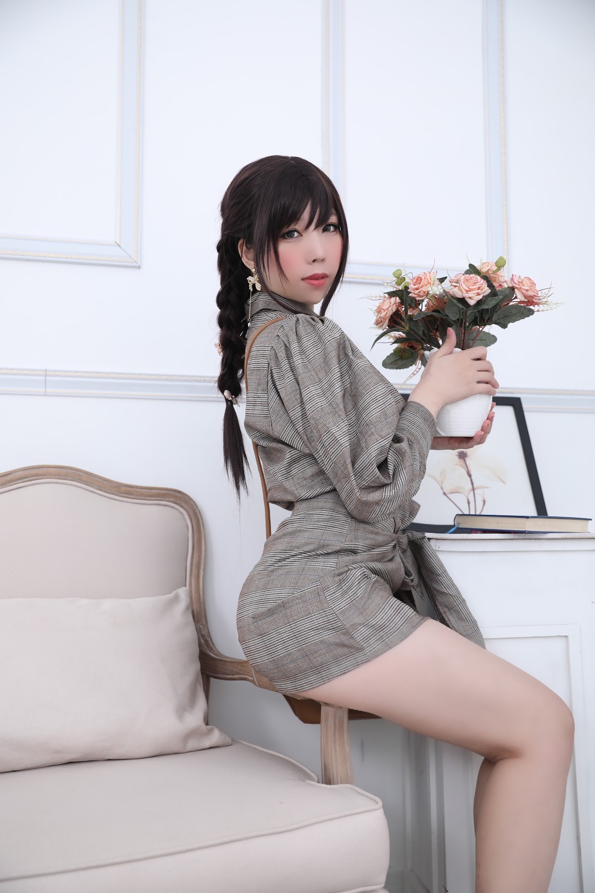 Coser@Kano Nozomi (鹿野希) Vol.04 格子衬衫 - P128