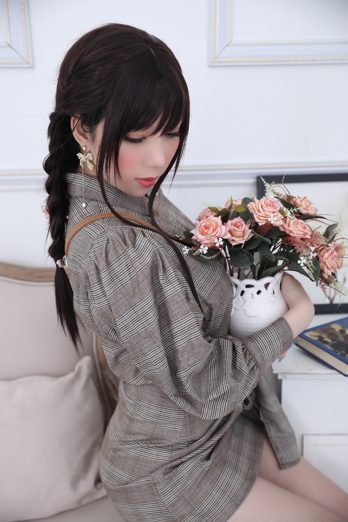 Coser@Kano Nozomi (鹿野希) Vol.04 格子衬衫 - P130