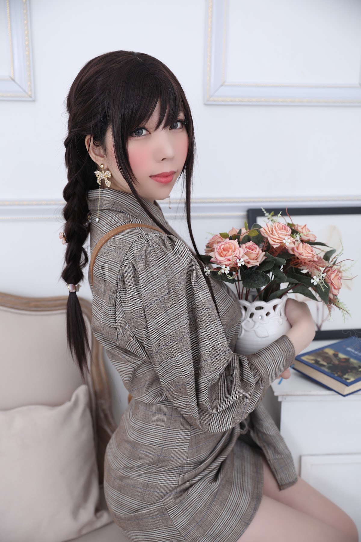 Coser@Kano Nozomi (鹿野希) Vol.04 格子衬衫 - P131