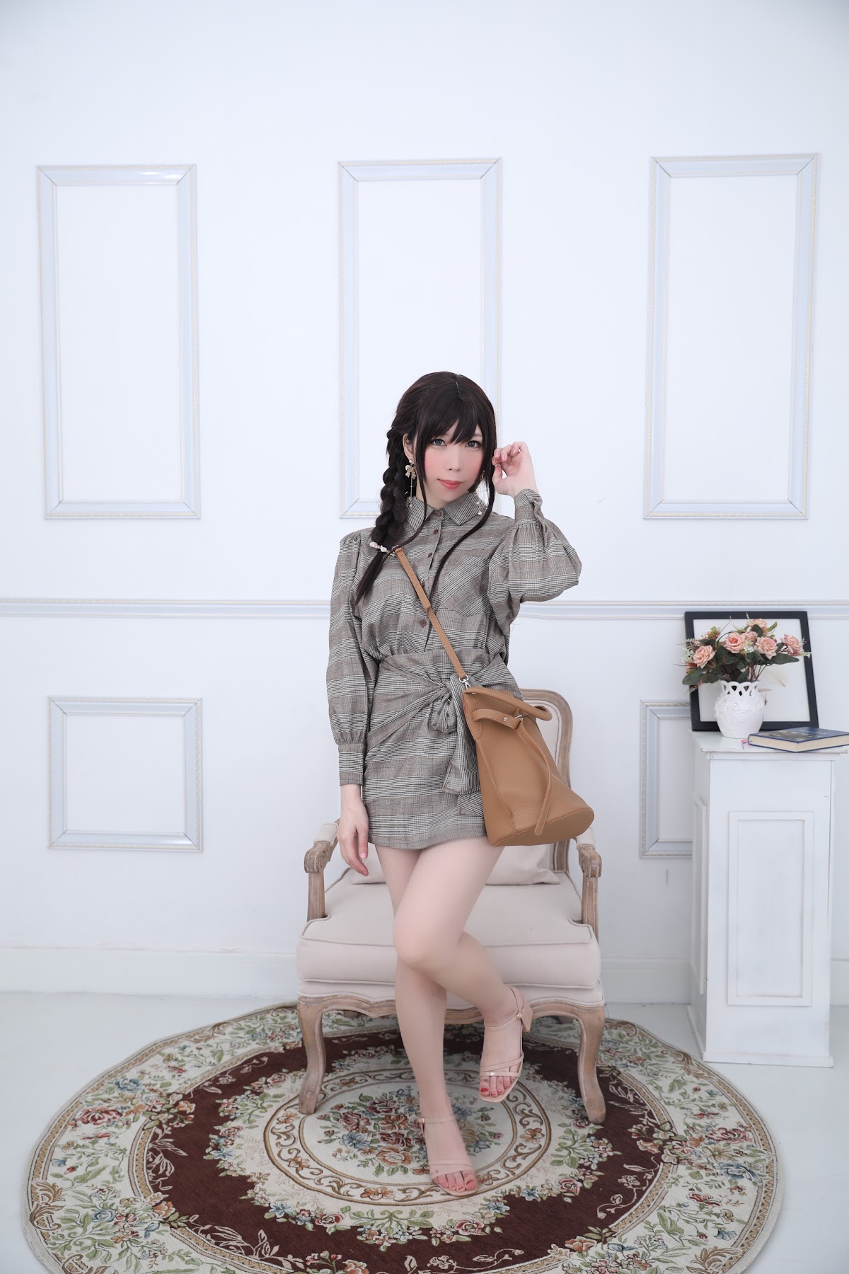 Coser@Kano Nozomi (鹿野希) Vol.04 格子衬衫 - P132