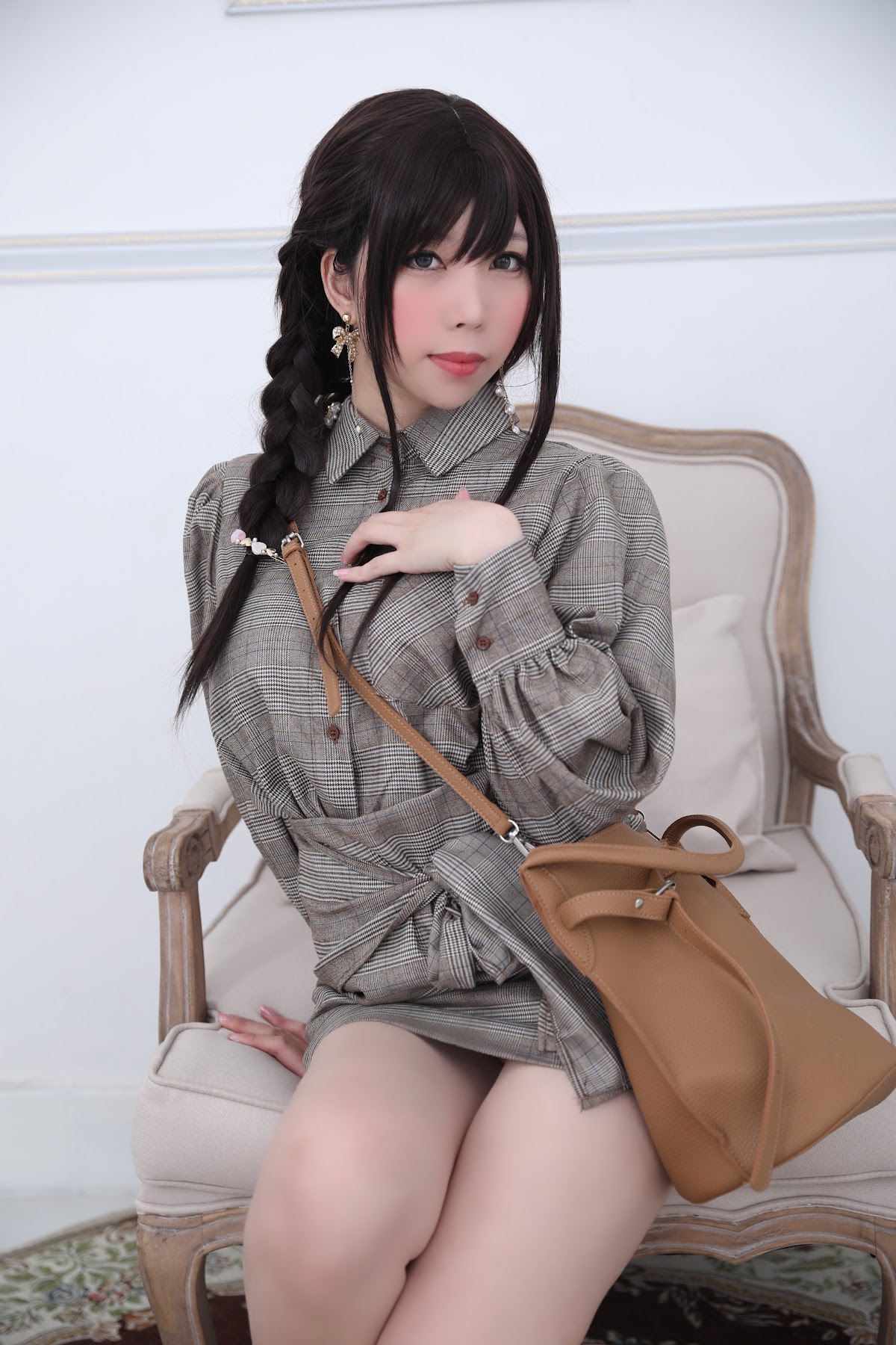 Coser@Kano Nozomi (鹿野希) Vol.04 格子衬衫 - P134
