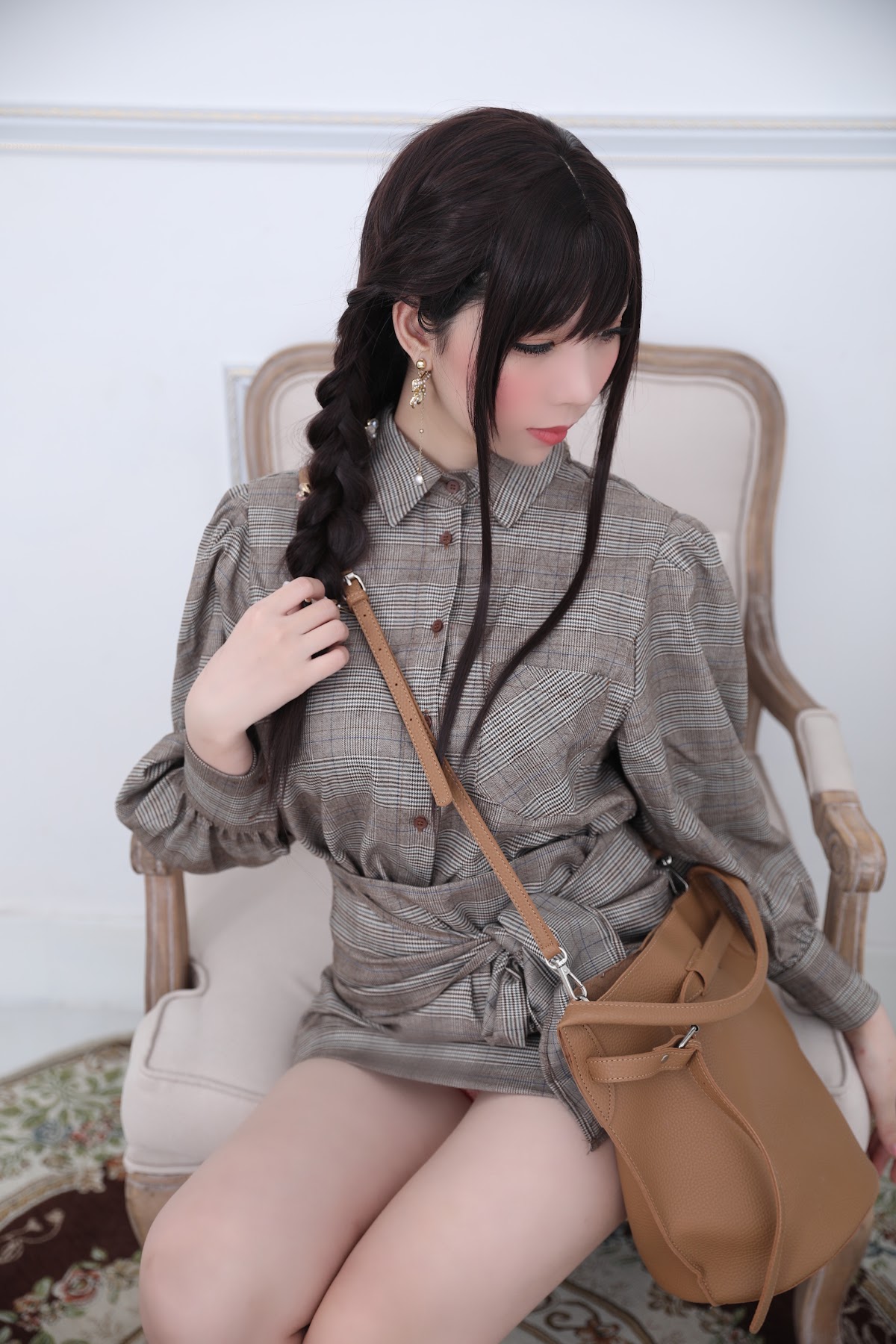 Coser@Kano Nozomi (鹿野希) Vol.04 格子衬衫 - P140