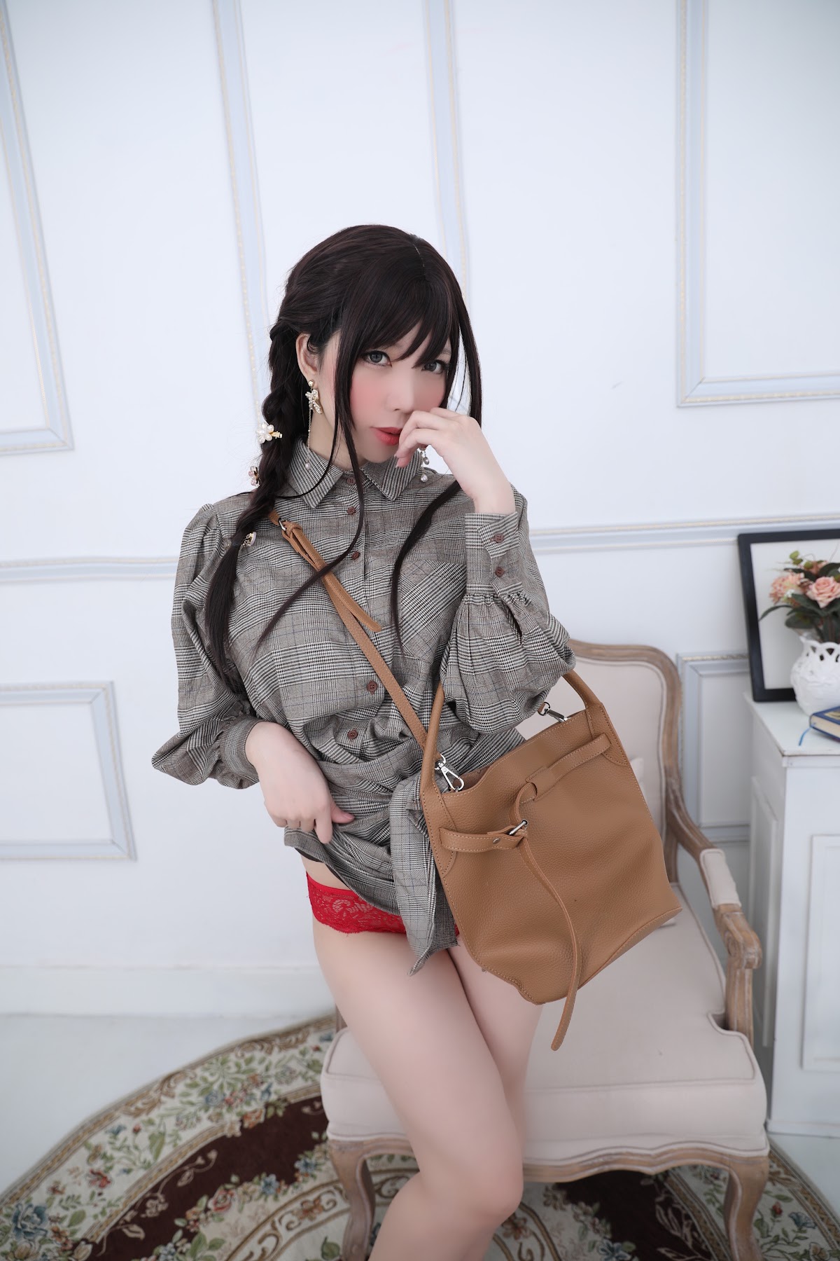 Coser@Kano Nozomi (鹿野希) Vol.04 格子衬衫 - P155
