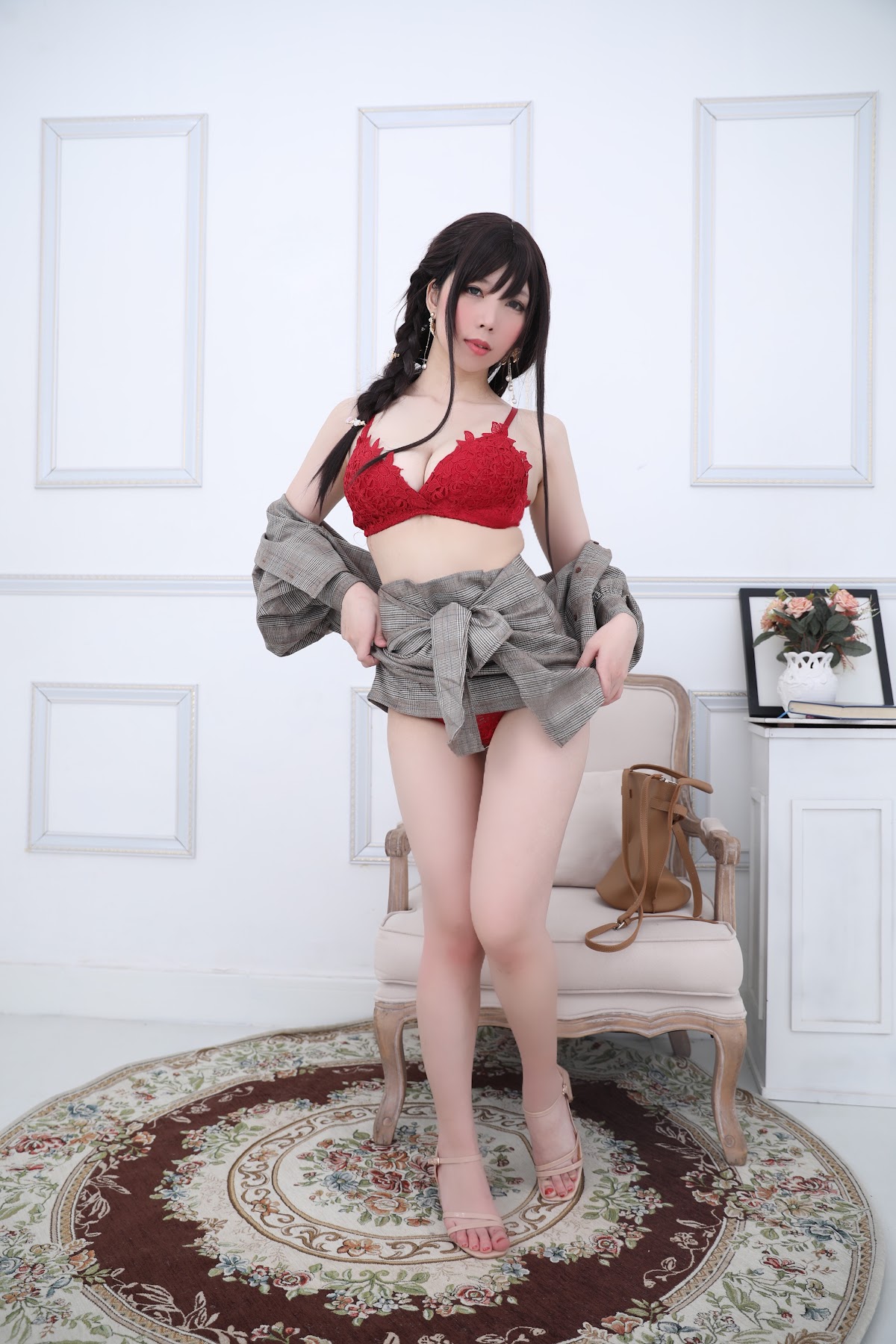 Coser@Kano Nozomi (鹿野希) Vol.04 格子衬衫 - P189