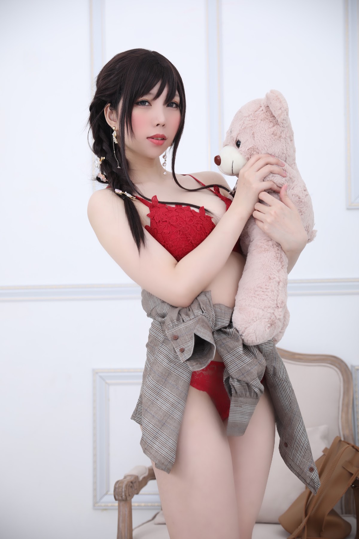 Coser@Kano Nozomi (鹿野希) Vol.04 格子衬衫 - P205