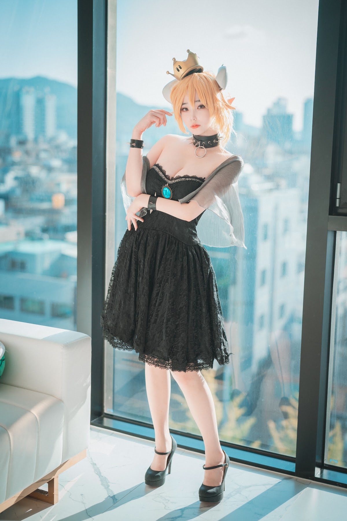 DJAWA Photo – Bambi (밤비) – Halloween with Bowsette (Super Mario Bros.) - P21