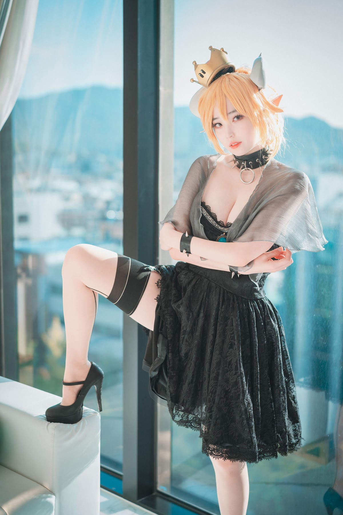 DJAWA Photo – Bambi (밤비) – Halloween with Bowsette (Super Mario Bros.) - P24