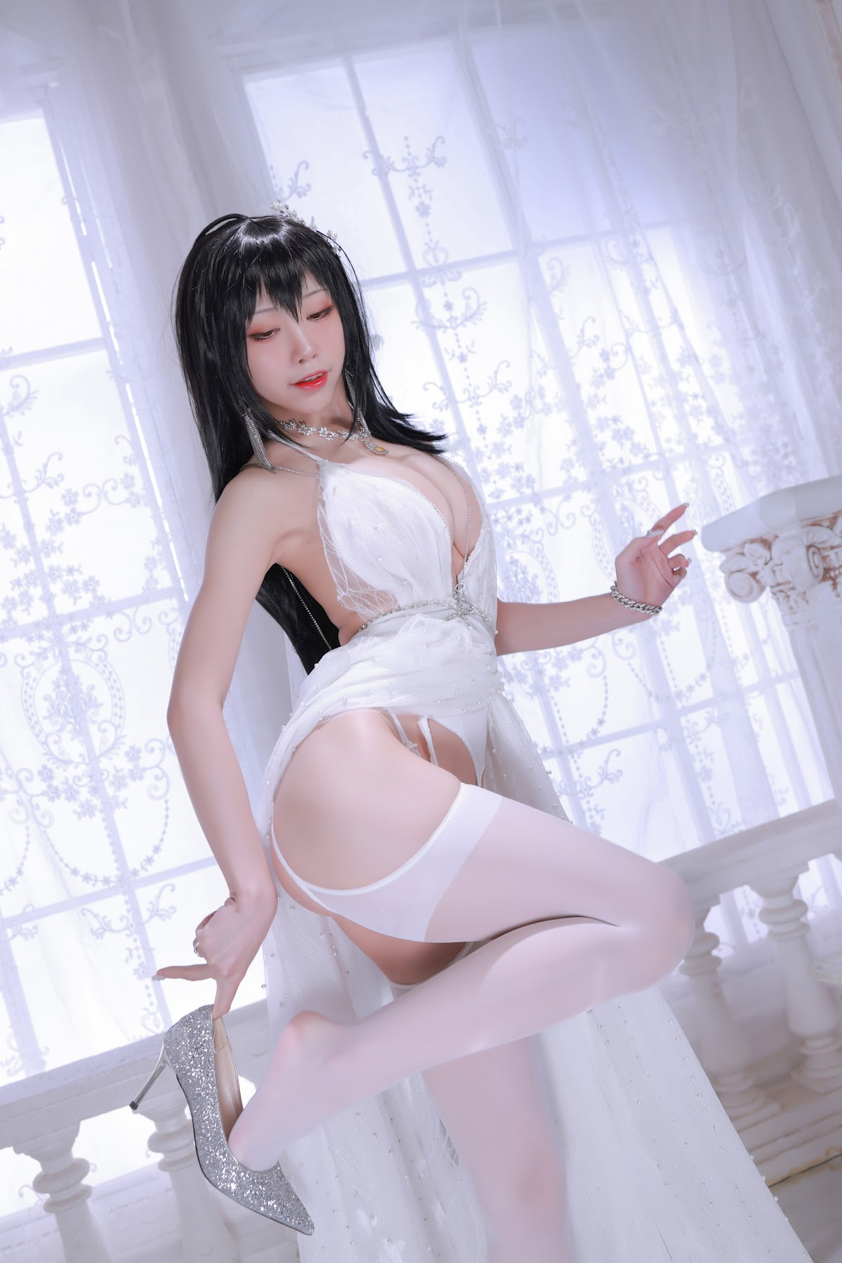 Coser@水淼Aqua Vol.107 大凤婚纱 - P1