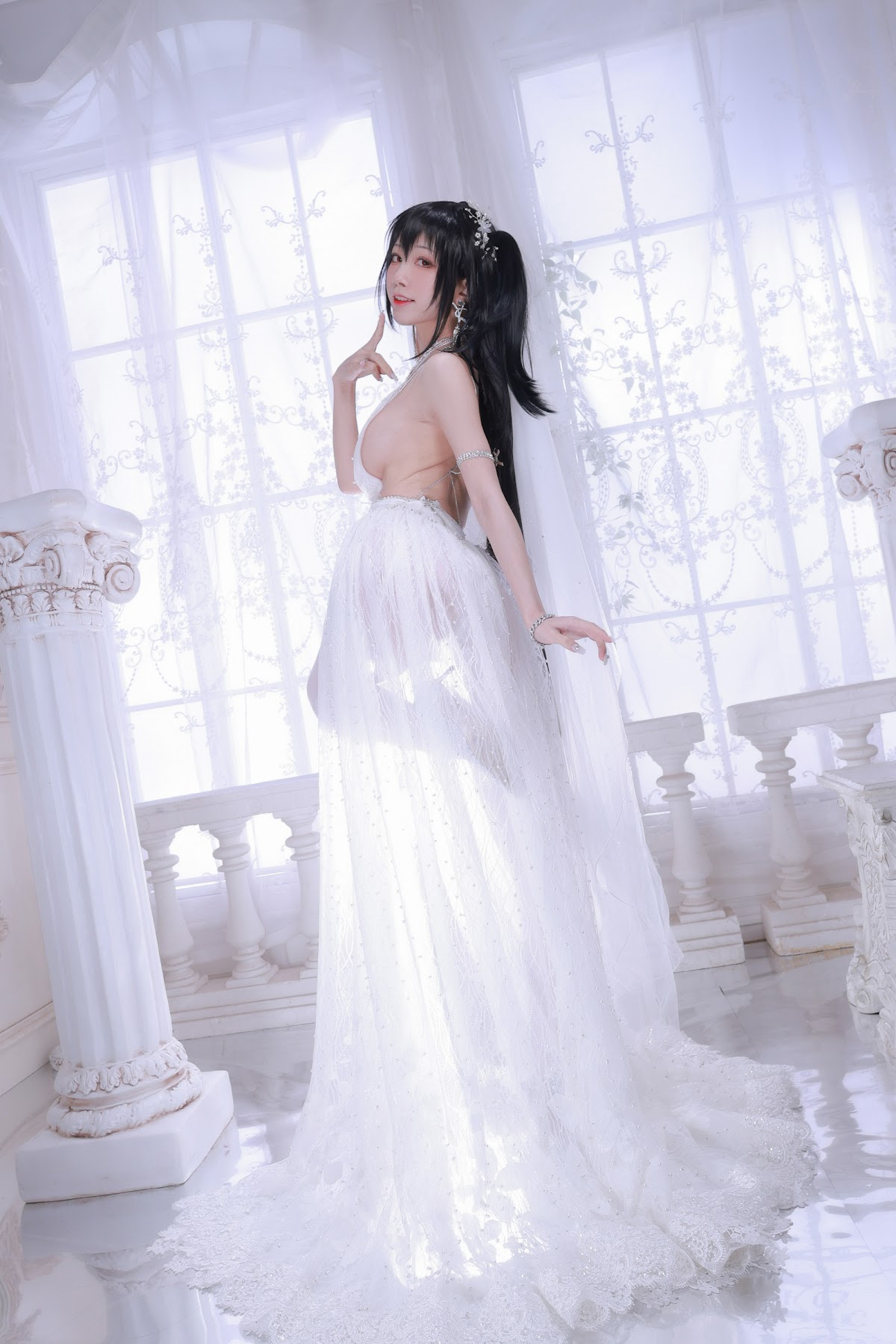 Coser@水淼Aqua Vol.107 大凤婚纱 - P55
