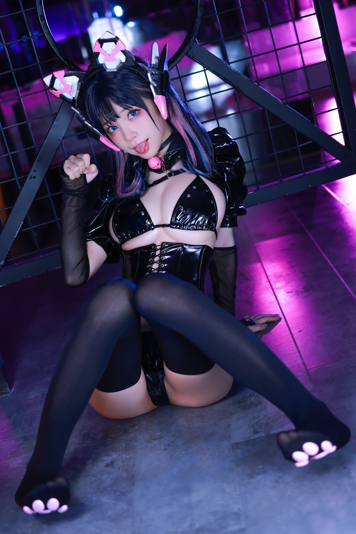 Coser@水淼Aqua Vol.101 猫咪女郎 粉红猫猫 - P54
