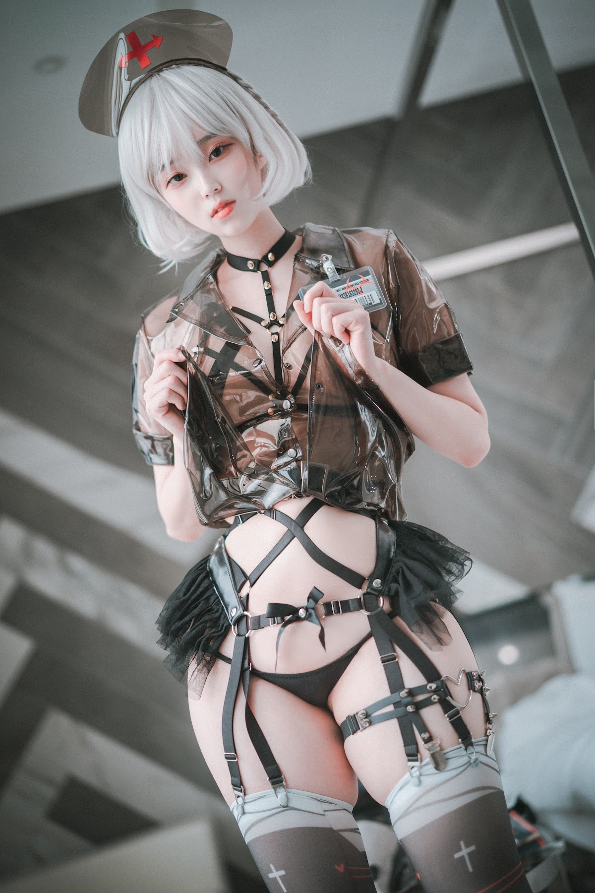 DJAWA Photo – Bambi (밤비) – Nurse Nation (Black ver) - P26