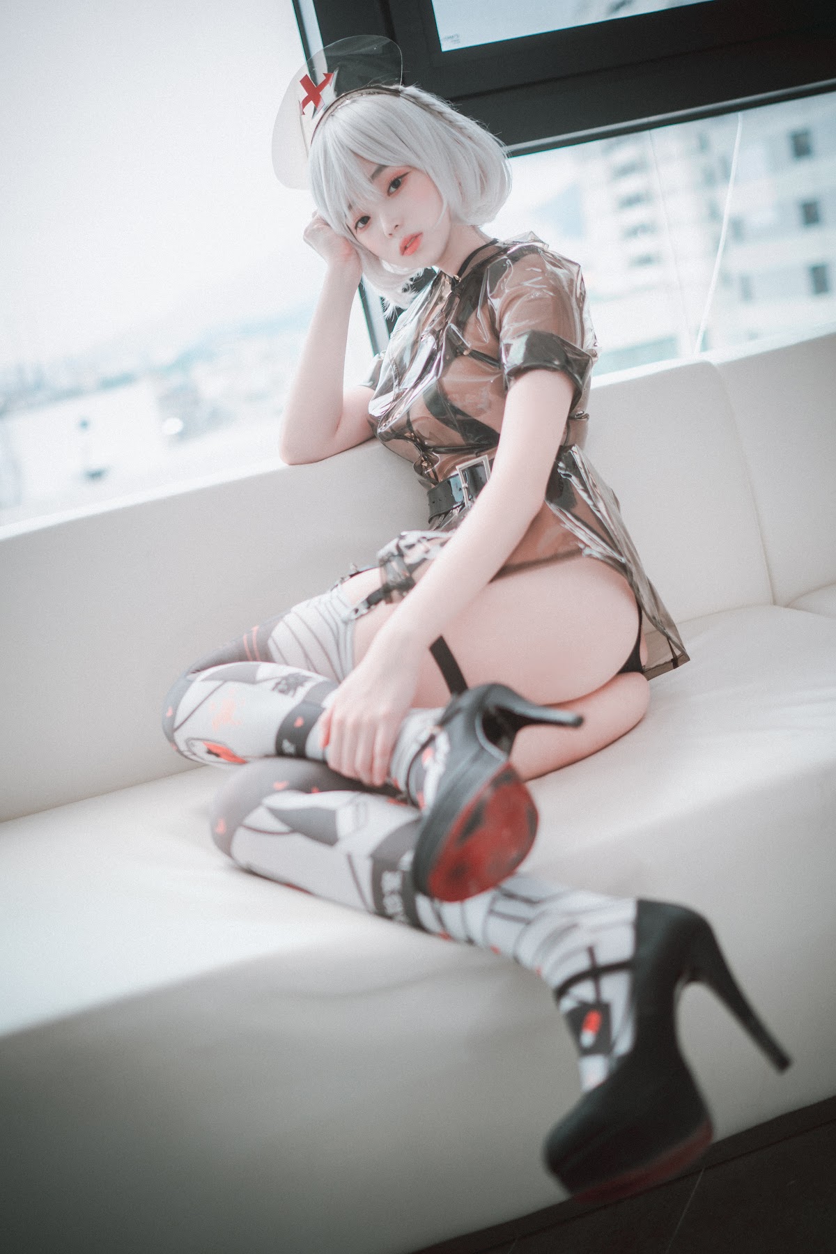 DJAWA Photo – Bambi (밤비) – Nurse Nation (Black ver) - P34