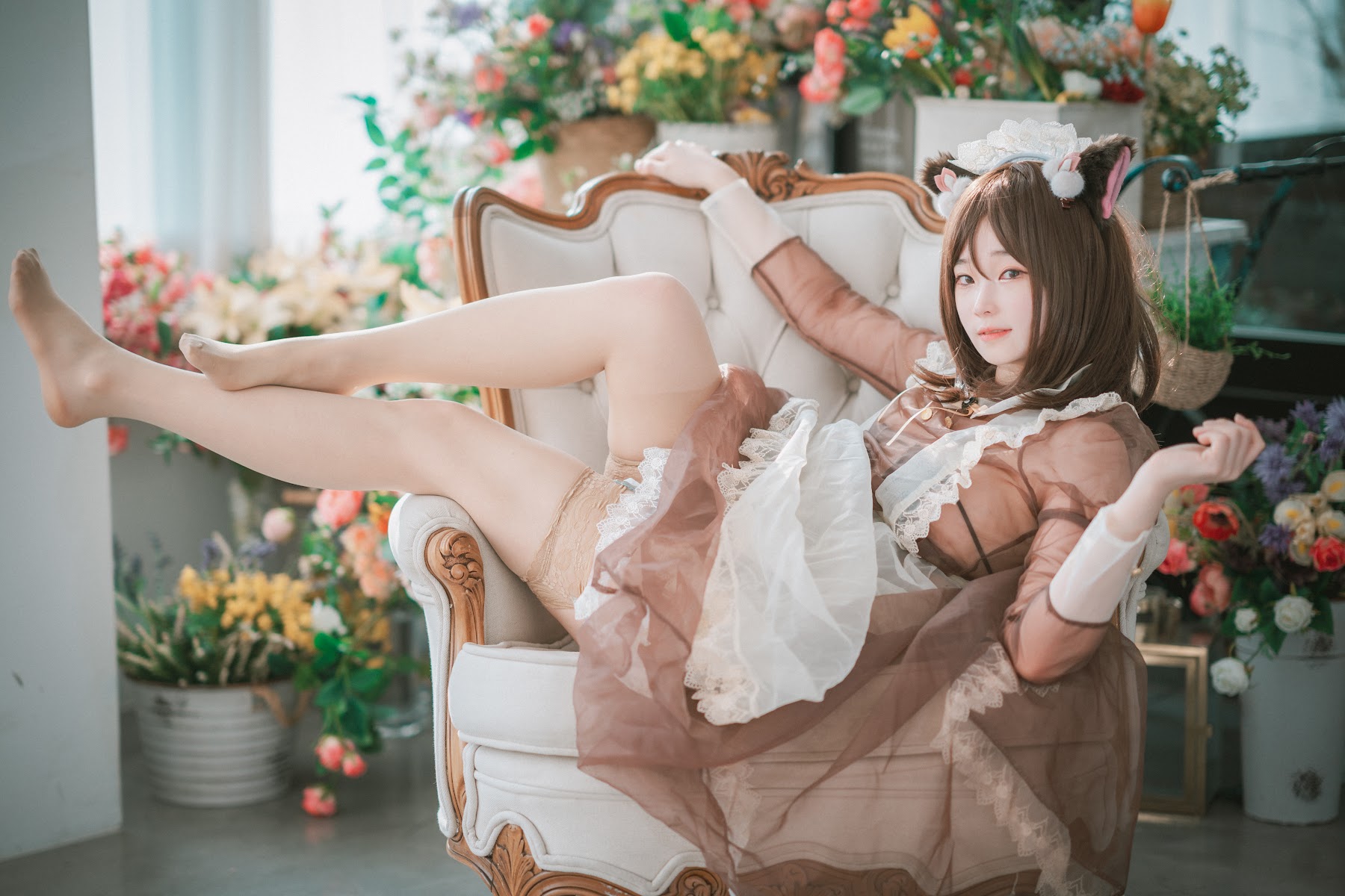 DJAWA Photo – Bambi (밤비) – Pure Marron (Maid) - P27