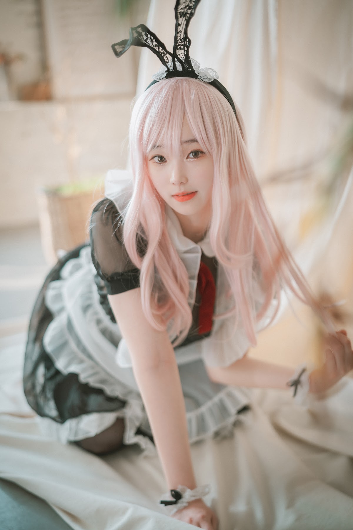 DJAWA Photo – Bambi (밤비) – Sheer Bunny Maid - P14