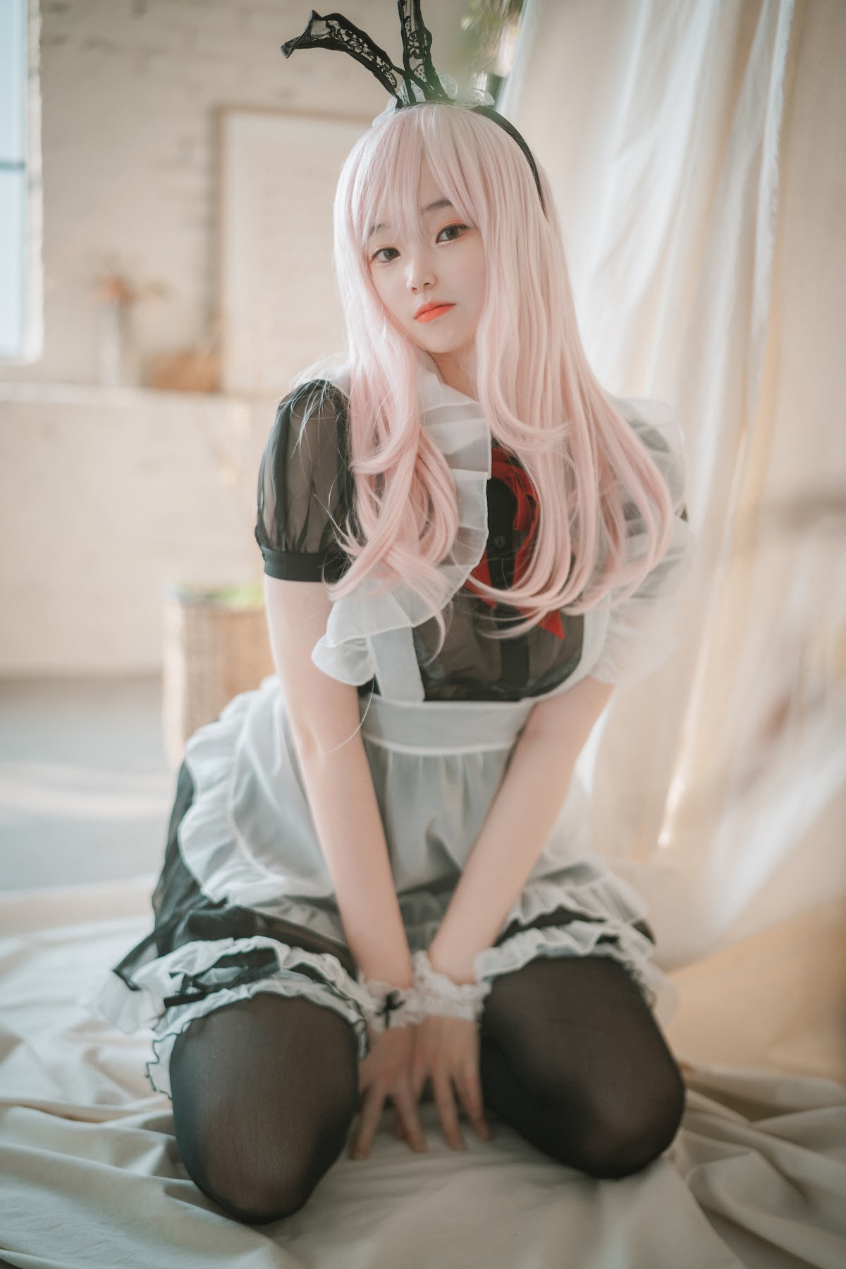 DJAWA Photo – Bambi (밤비) – Sheer Bunny Maid - P15