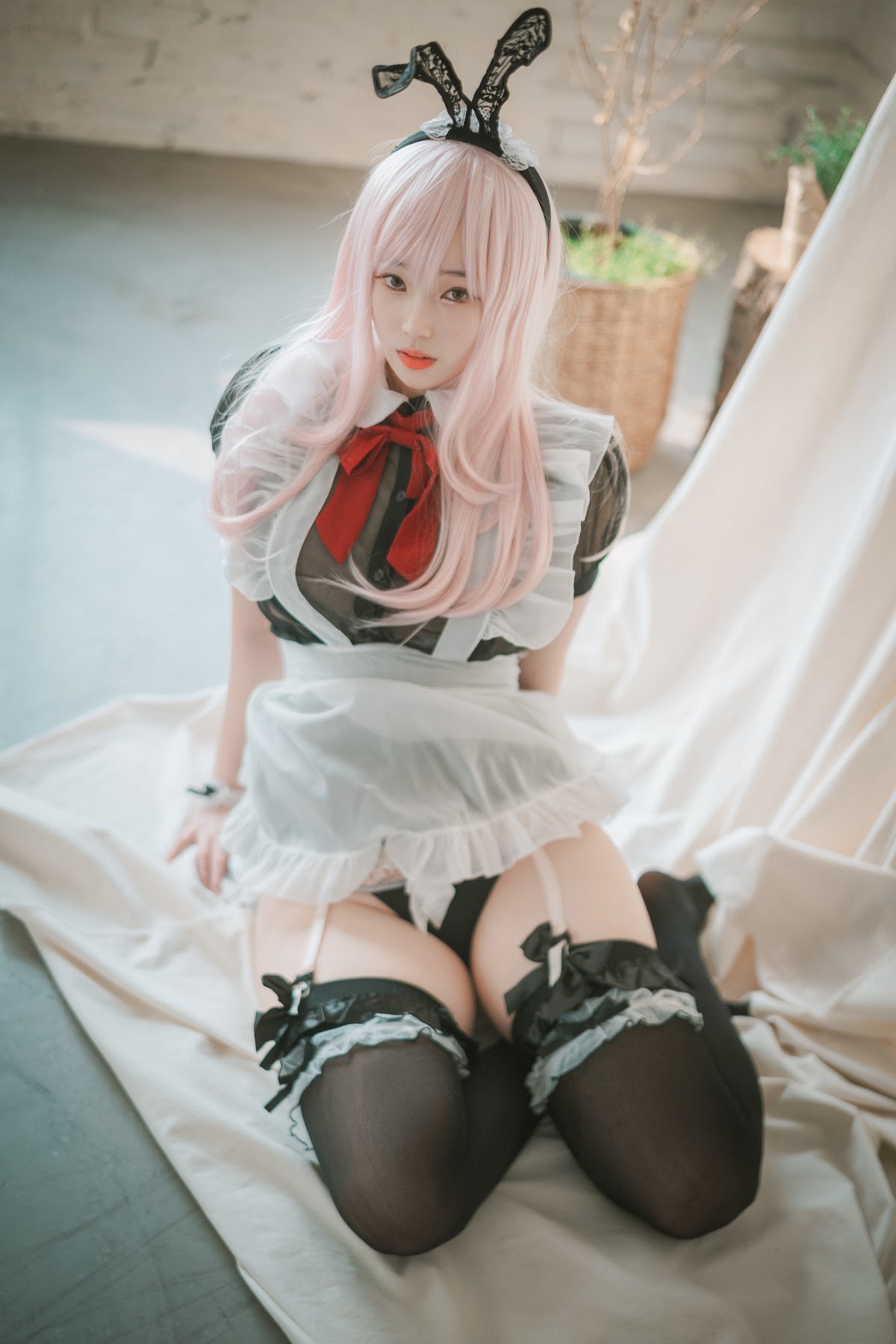 DJAWA Photo – Bambi (밤비) – Sheer Bunny Maid - P16