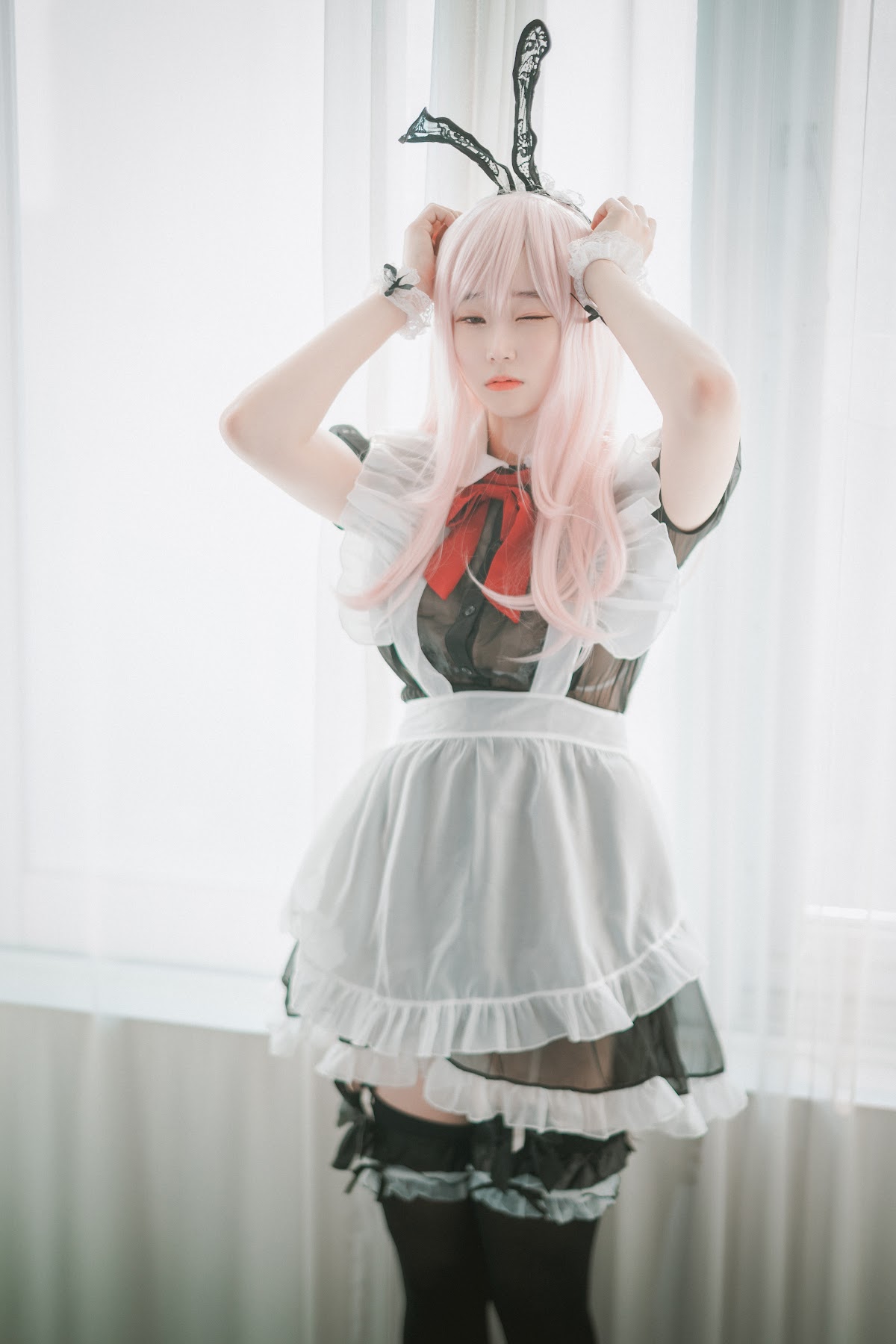 DJAWA Photo – Bambi (밤비) – Sheer Bunny Maid - P23