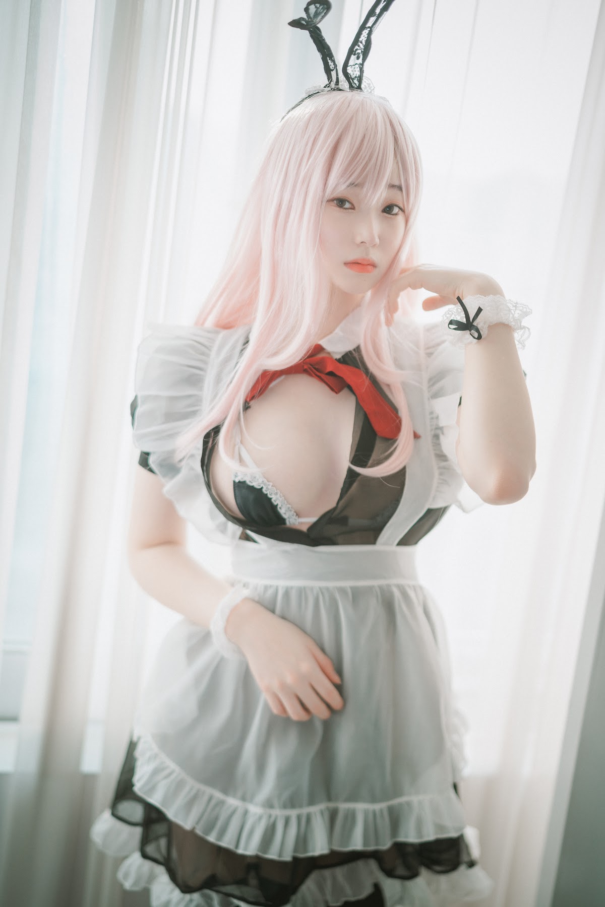 DJAWA Photo – Bambi (밤비) – Sheer Bunny Maid - P25