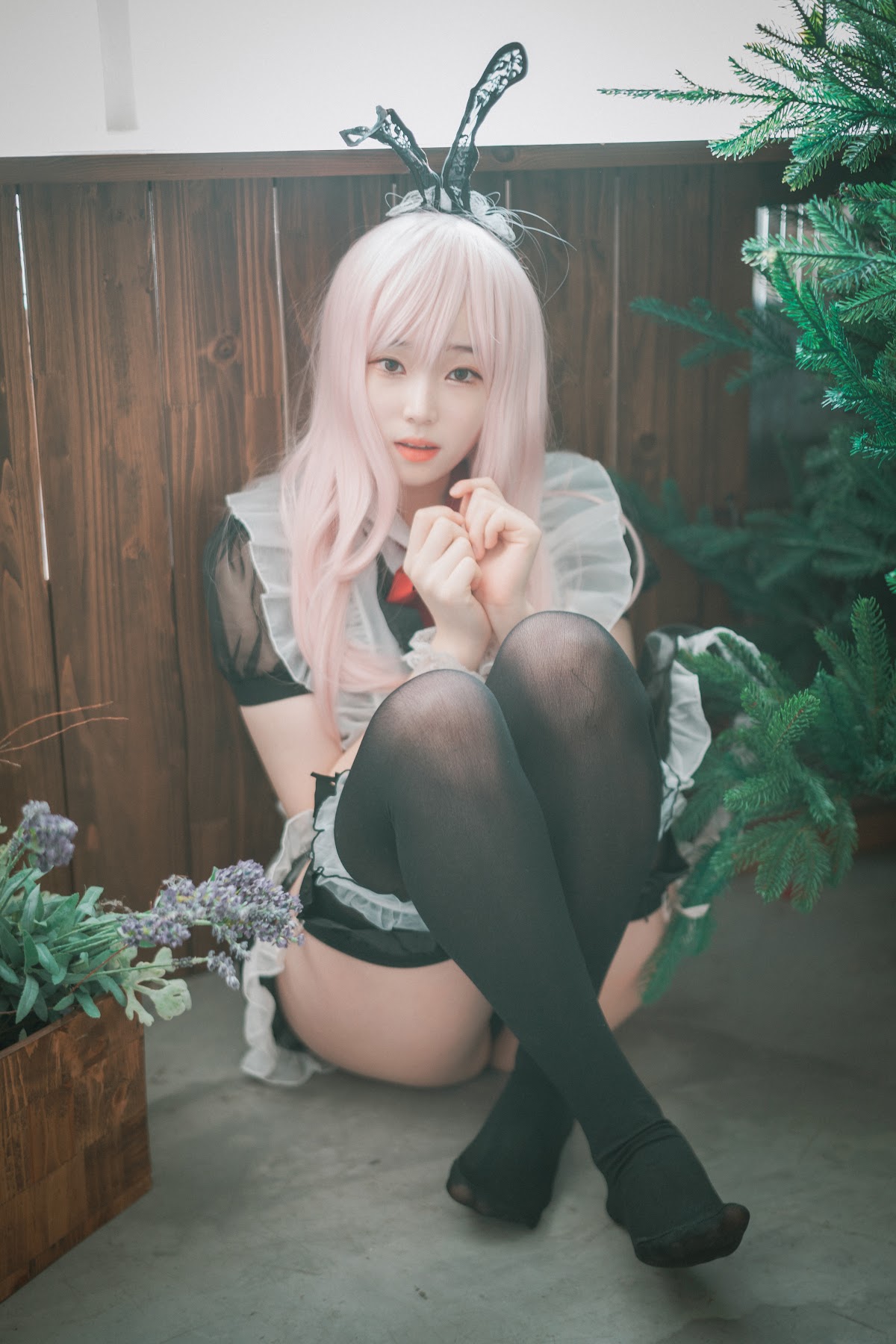 DJAWA Photo – Bambi (밤비) – Sheer Bunny Maid - P37