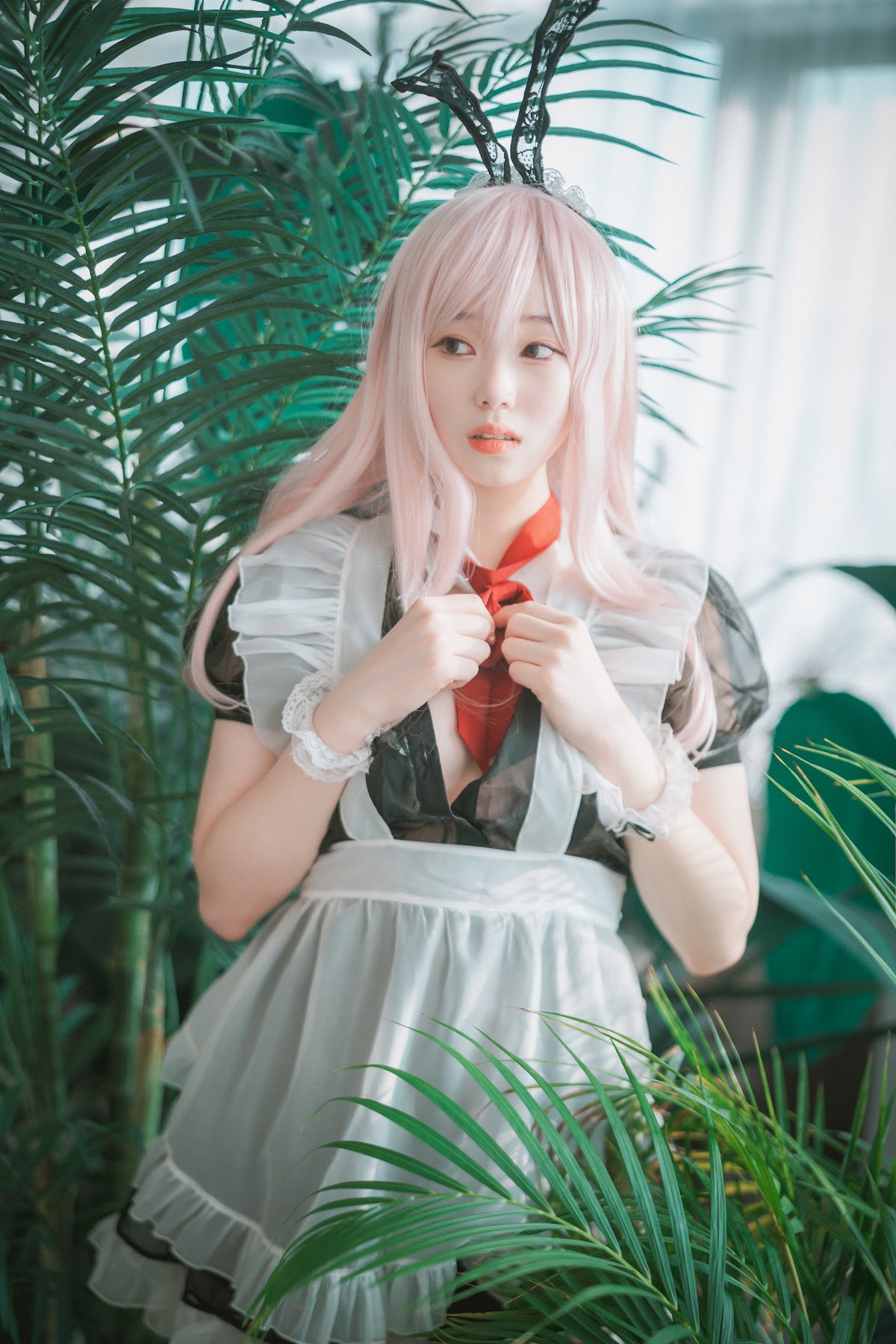 DJAWA Photo – Bambi (밤비) – Sheer Bunny Maid - P45