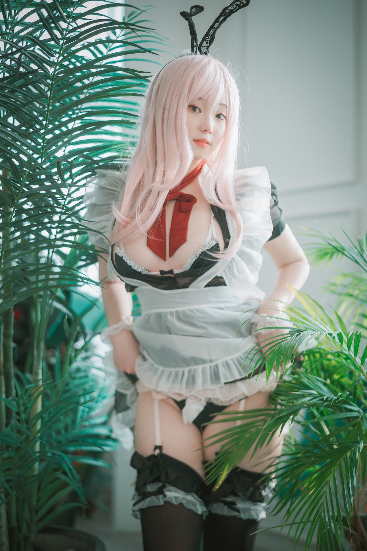 DJAWA Photo – Bambi (밤비) – Sheer Bunny Maid - P50