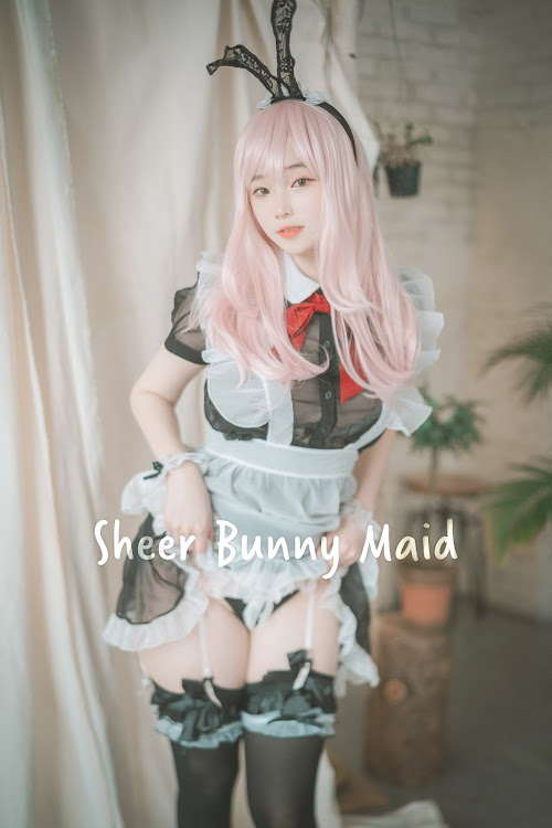 DJAWA Photo – Bambi (밤비) – Sheer Bunny Maid