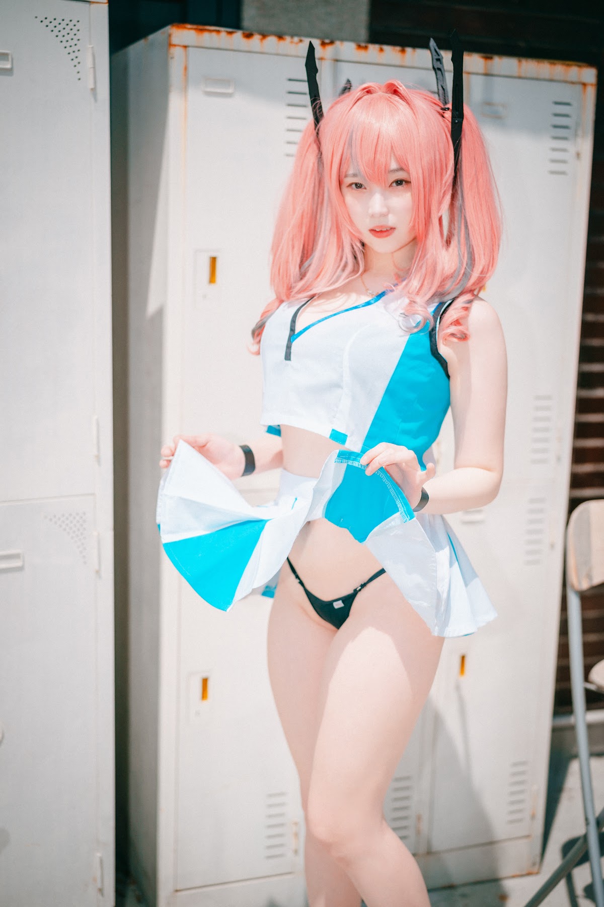 DJAWA Photo – Bambi (밤비) – USS Bremerton (Azur Lane) Scorching-Hot Training - P23