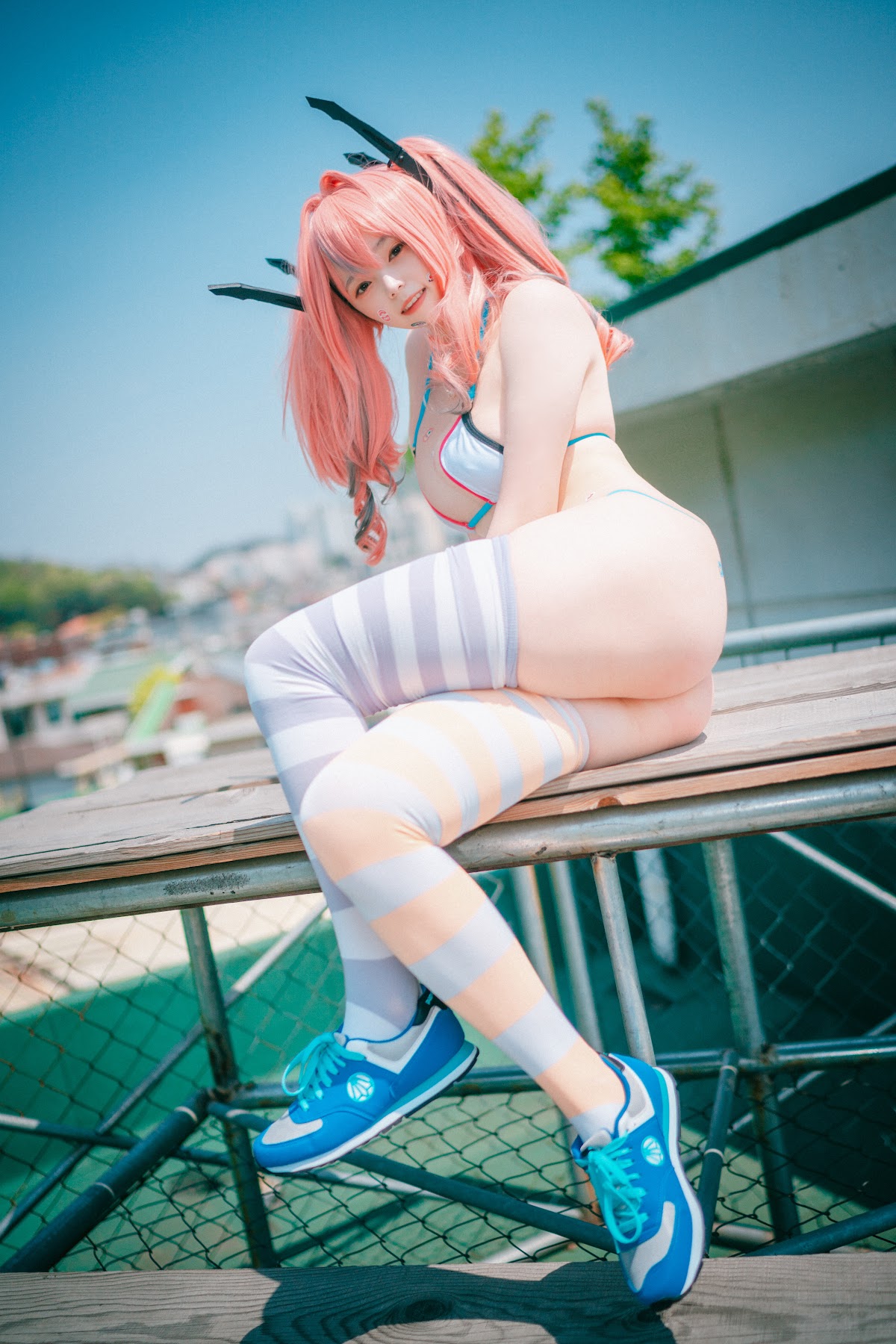 DJAWA Photo – Bambi (밤비) – USS Bremerton (Azur Lane) Scorching-Hot Training - P34