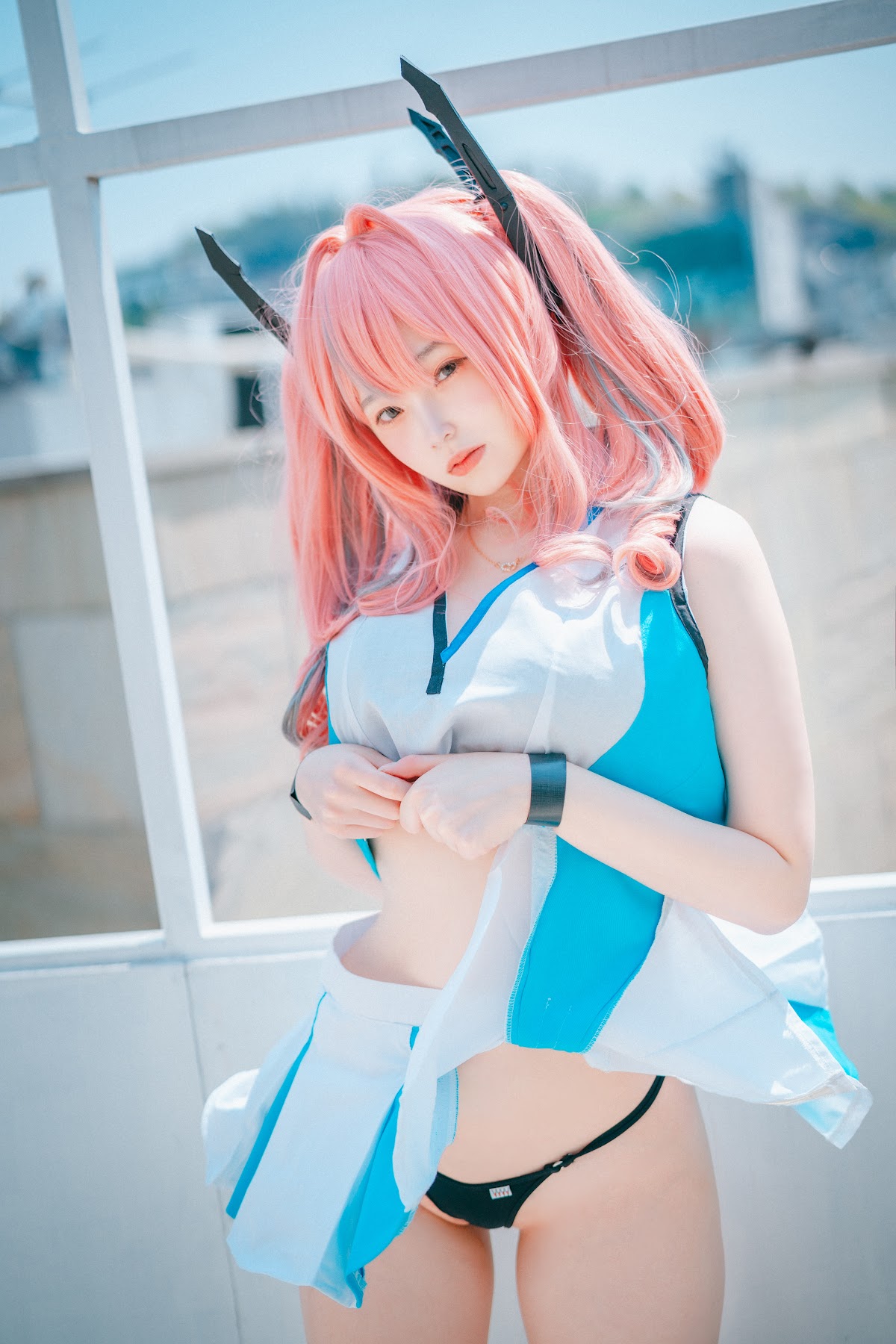 DJAWA Photo – Bambi (밤비) – USS Bremerton (Azur Lane) Scorching-Hot Training - P3