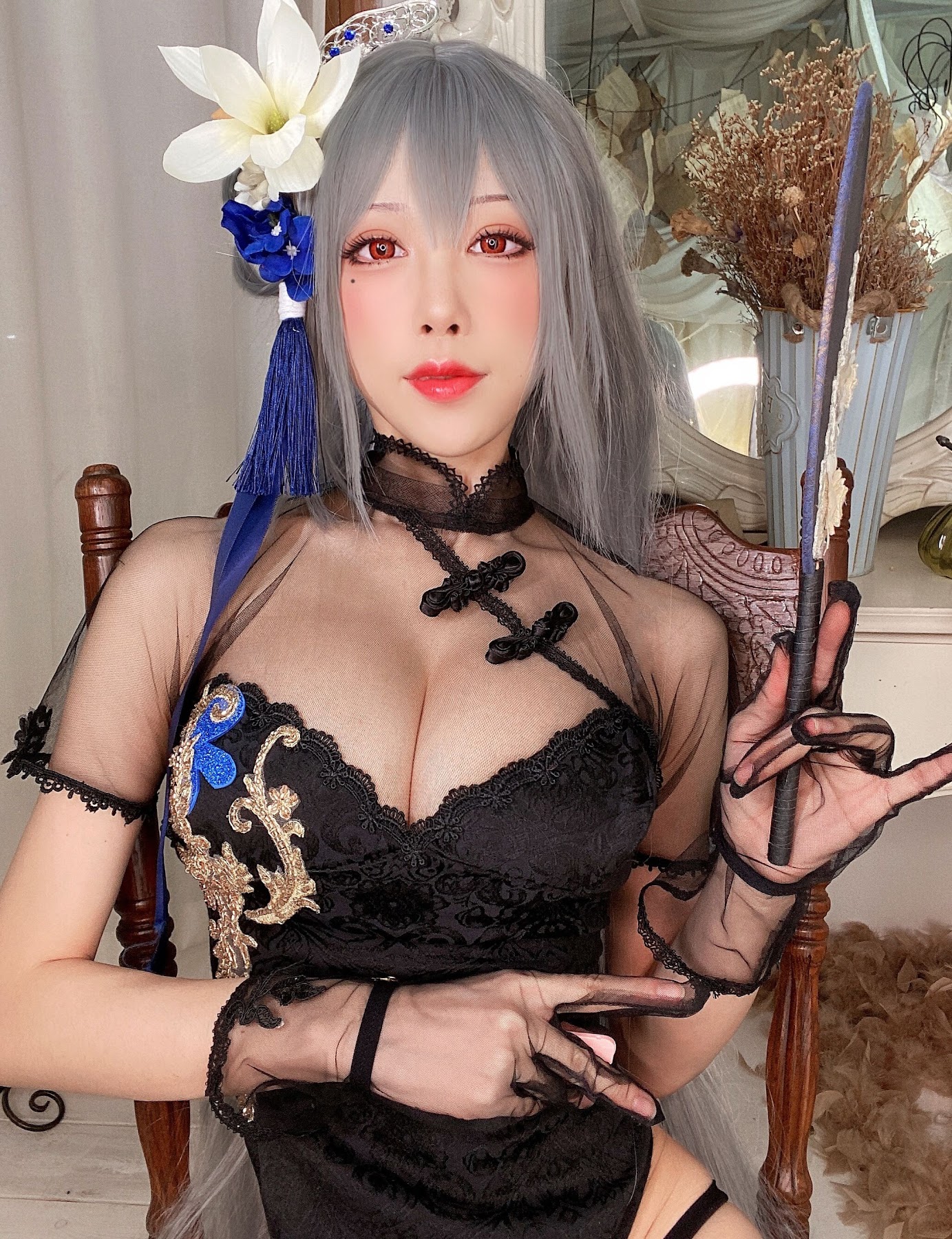 Coser@水淼Aqua Vol.083 路易九世旗袍 - P13