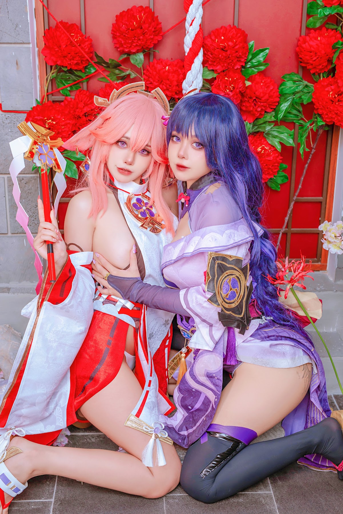 Coser@Byoru – Yae Miko x Raiden Shogun - P11