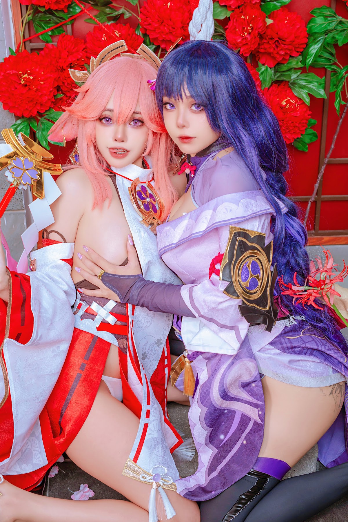 Coser@Byoru – Yae Miko x Raiden Shogun - P13