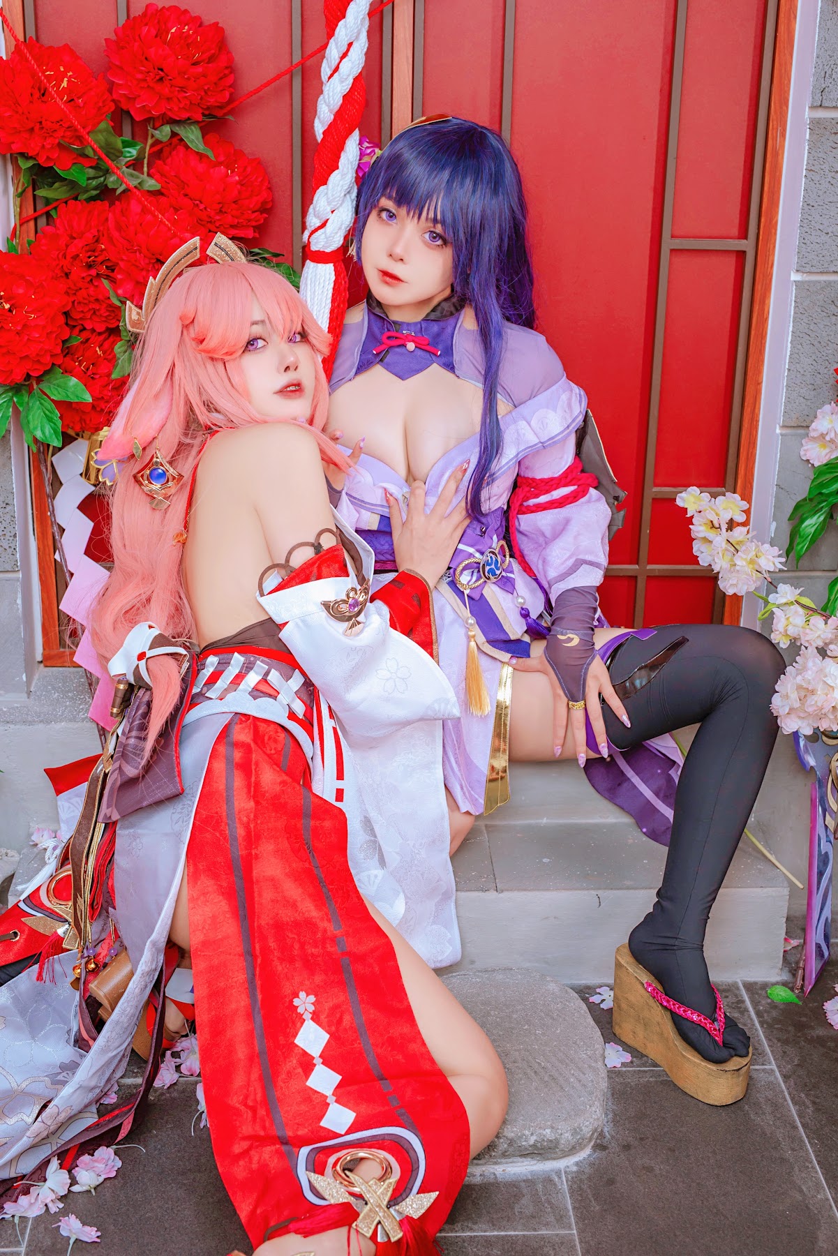 Coser@Byoru – Yae Miko x Raiden Shogun - P14