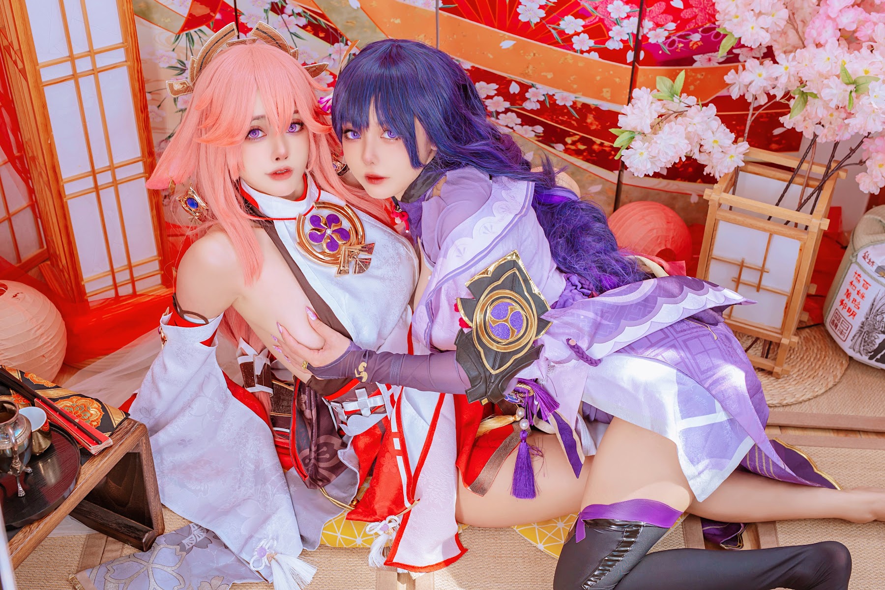 Coser@Byoru – Yae Miko x Raiden Shogun - P3
