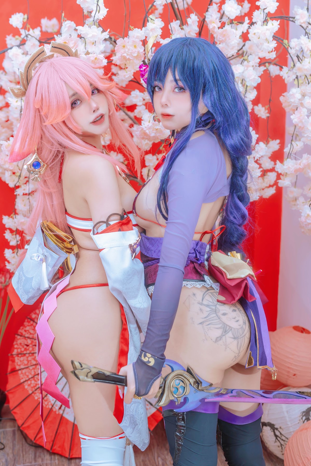 Coser@Byoru – Yae Miko x Raiden Shogun - P47