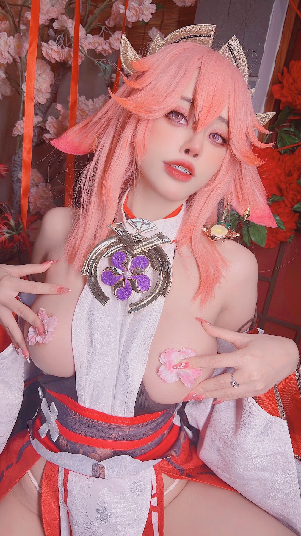 Coser@Byoru – Yae Miko x Raiden Shogun - P64