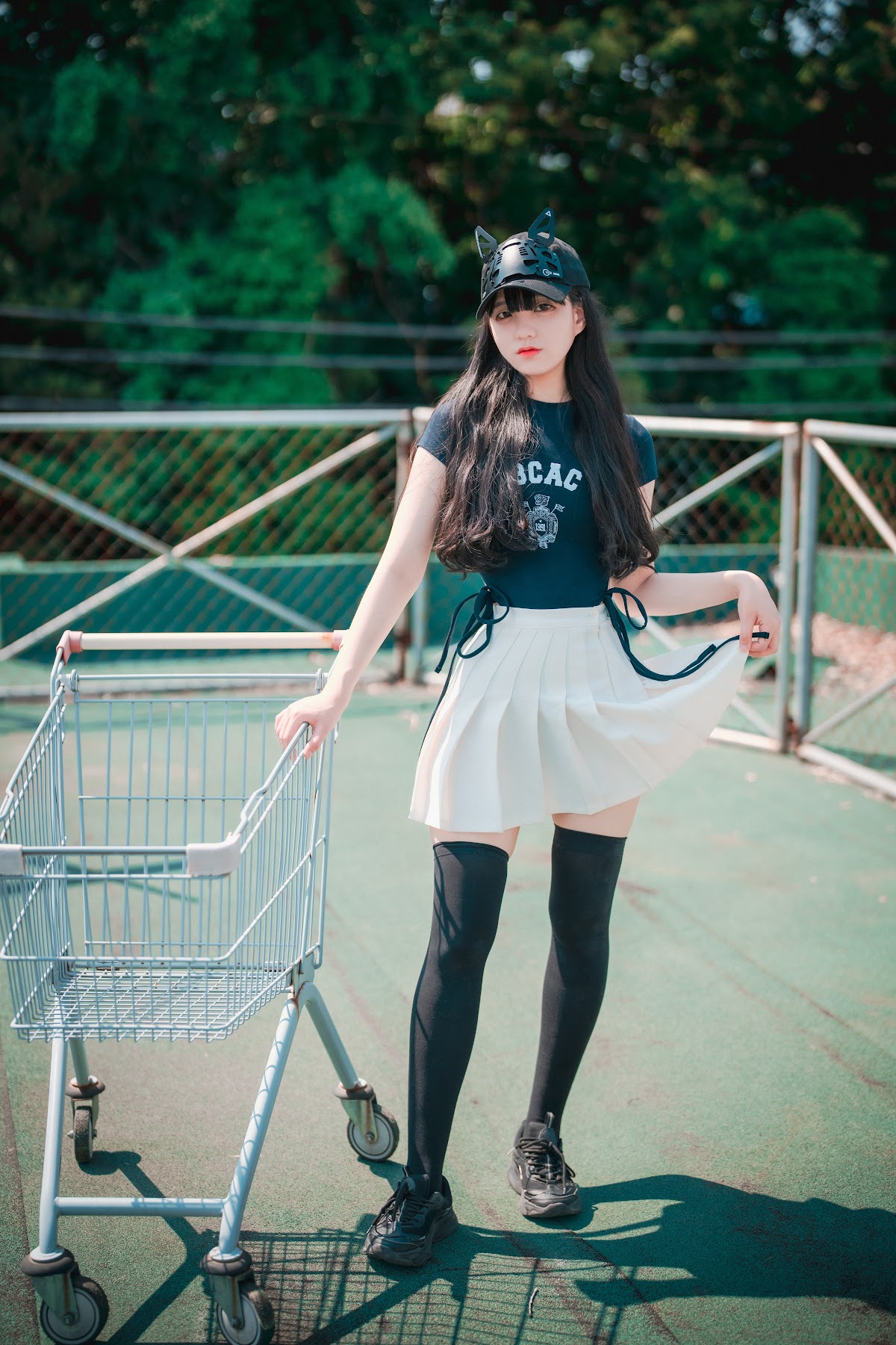 DJAWA Photo – Jeong Jenny (정제니) – Classic Athletic Girl in Navy Blue - P11