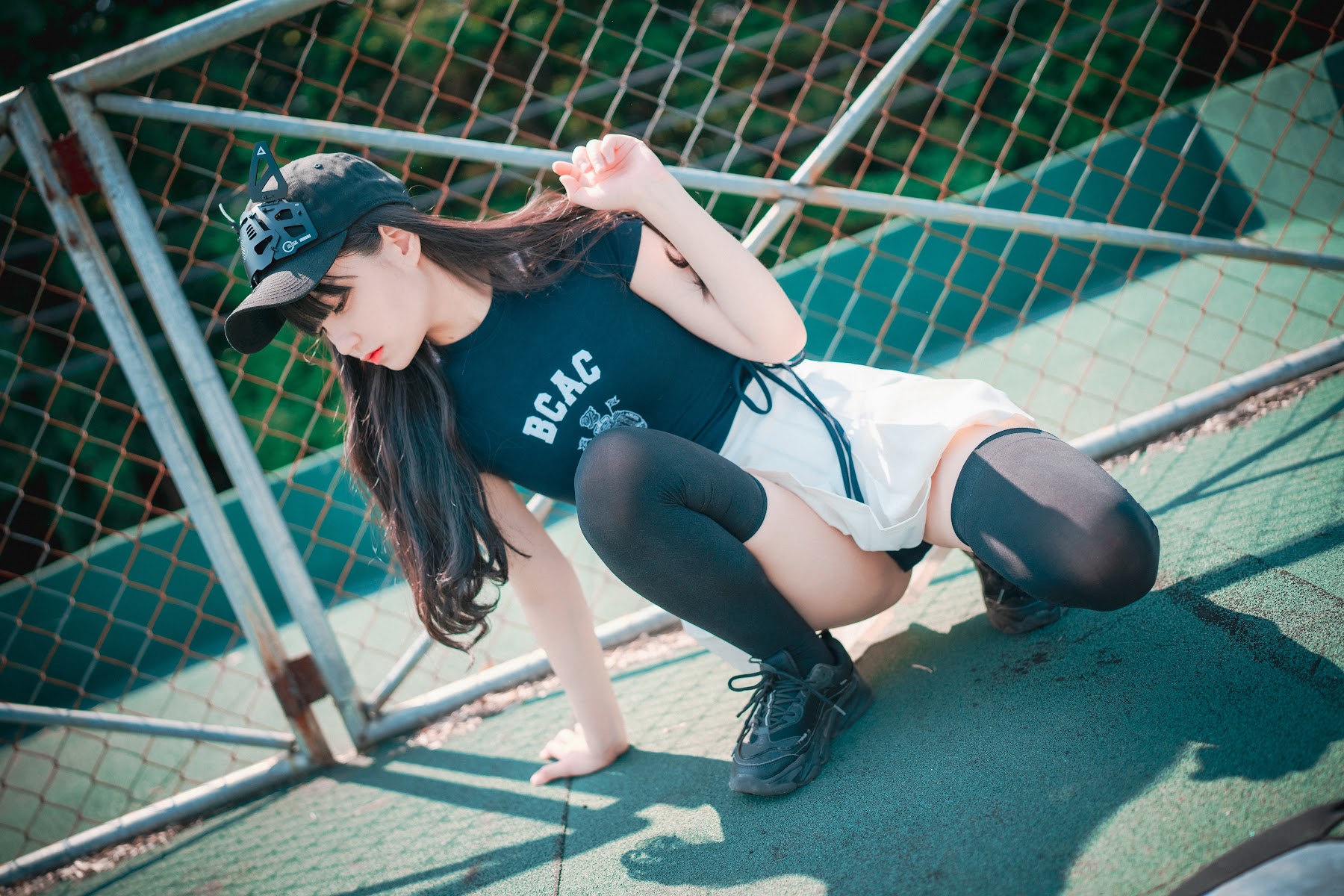 DJAWA Photo – Jeong Jenny (정제니) – Classic Athletic Girl in Navy Blue - P30